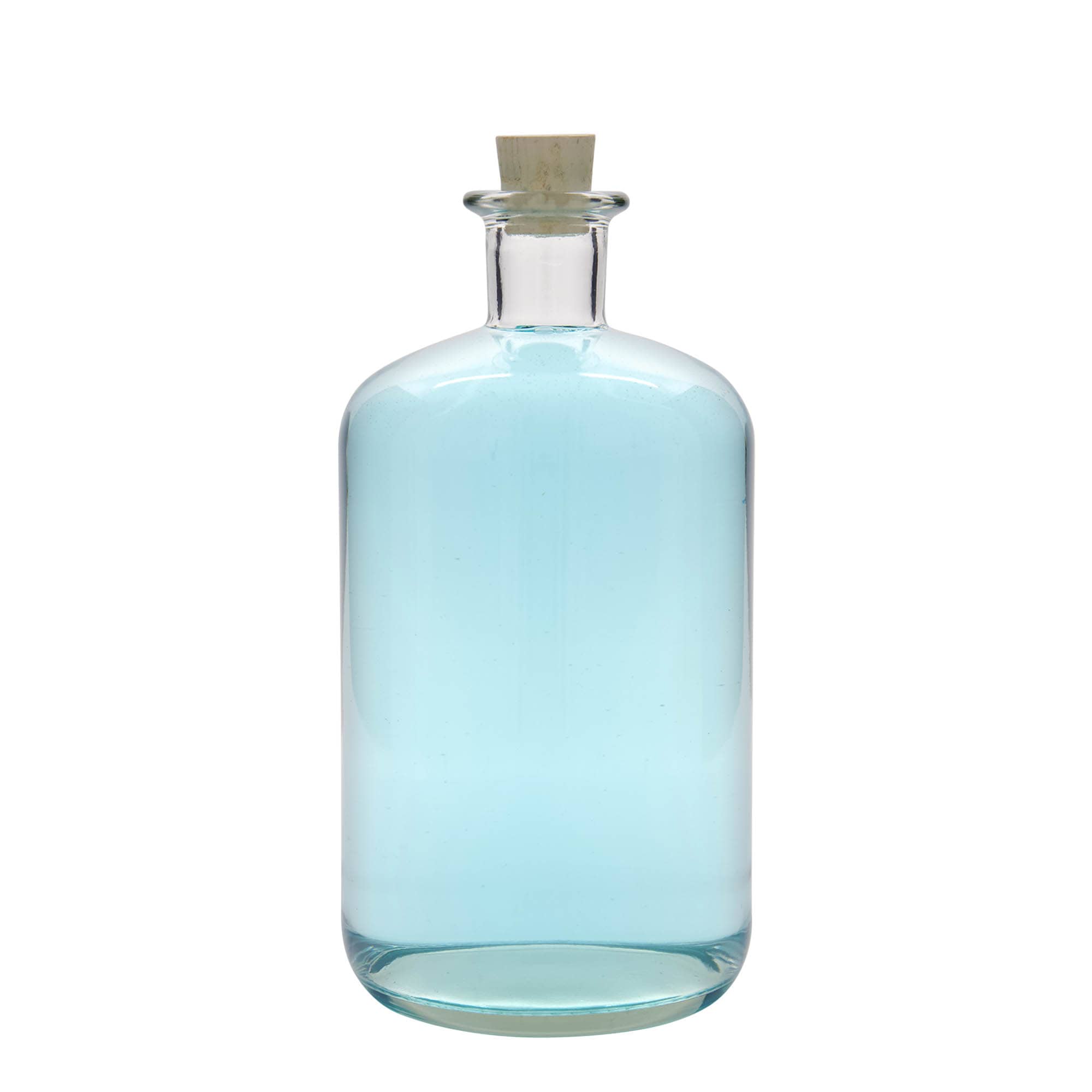 1.500 ml shishe qelqi farmacisti, goja: kork