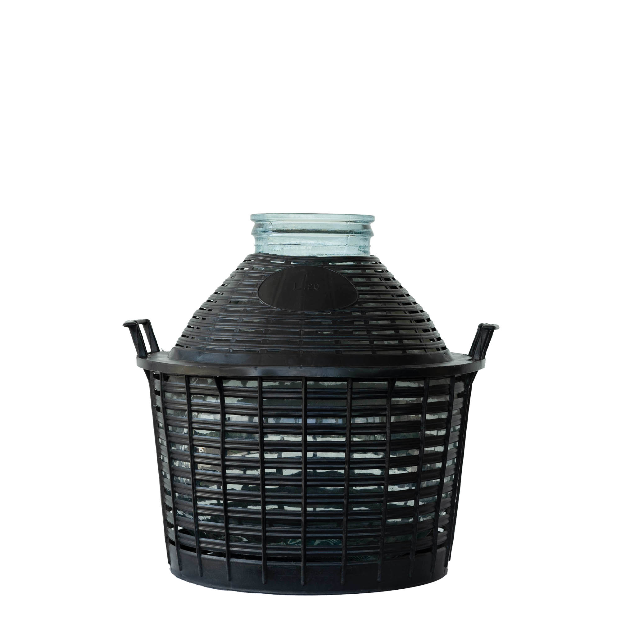 20 l shishe baloni me qafë të gjerë, qelq, hapja: kapak me vidë 20 l shishe baloni me qafë të gjerë, qelq, hapja: kapak me vidë