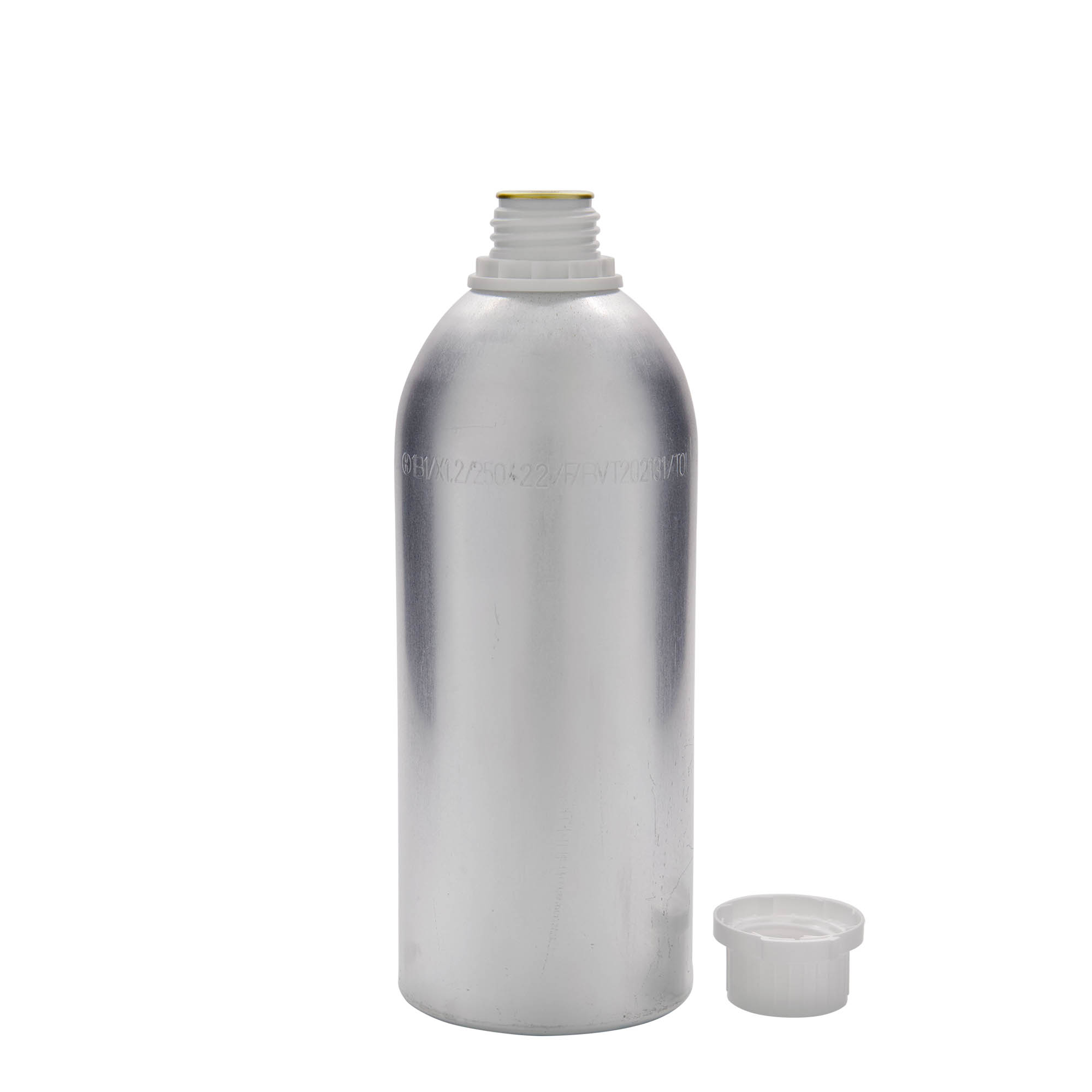 1100 ml shishe alumini, metal, argjend, gojëzimi: DIN 32 1100 ml shishe alumini, metal, argjend, gojëzimi: DIN 32