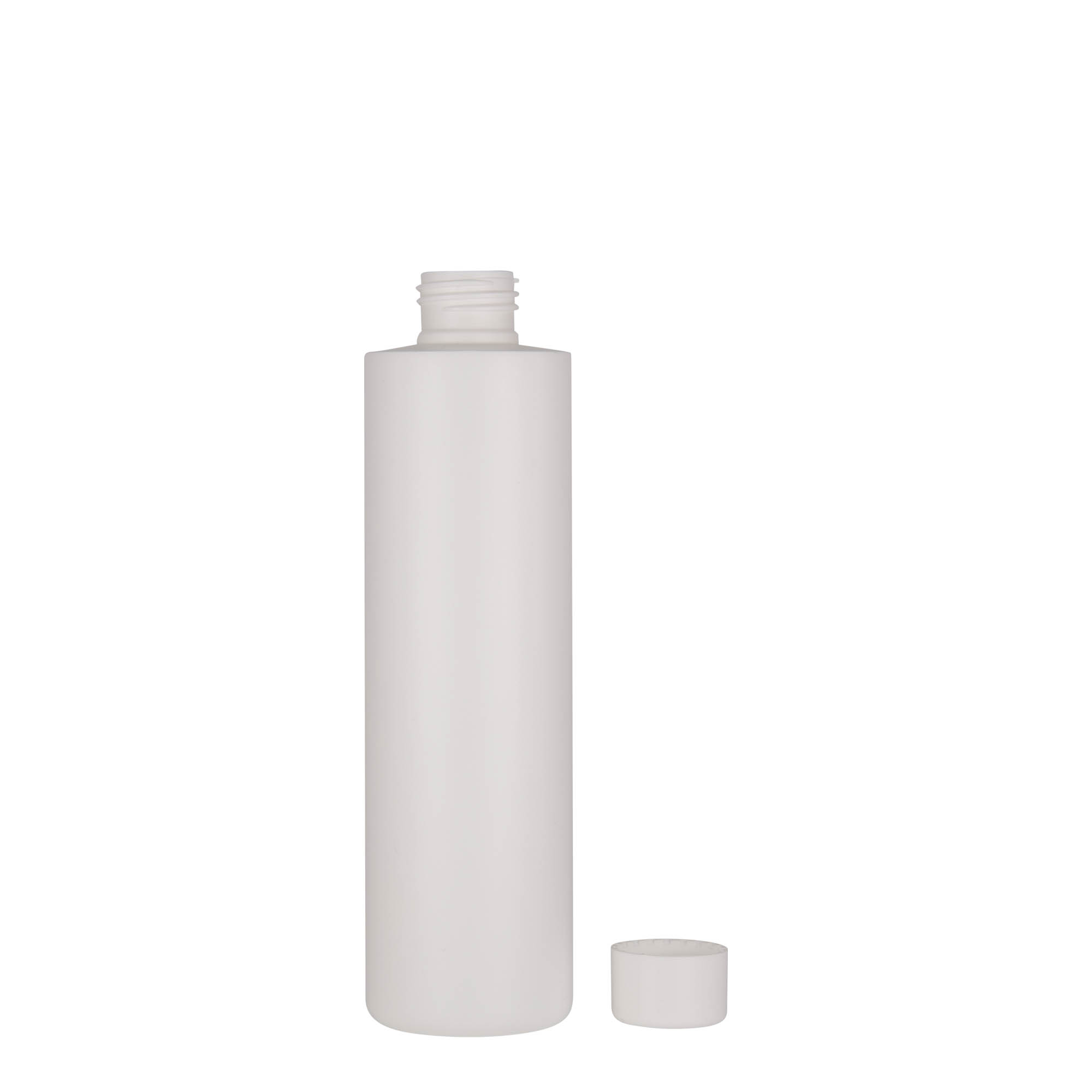 250 ml shishe plastike 'Pipe', HDPE, e bardhë, gojë: 24/410