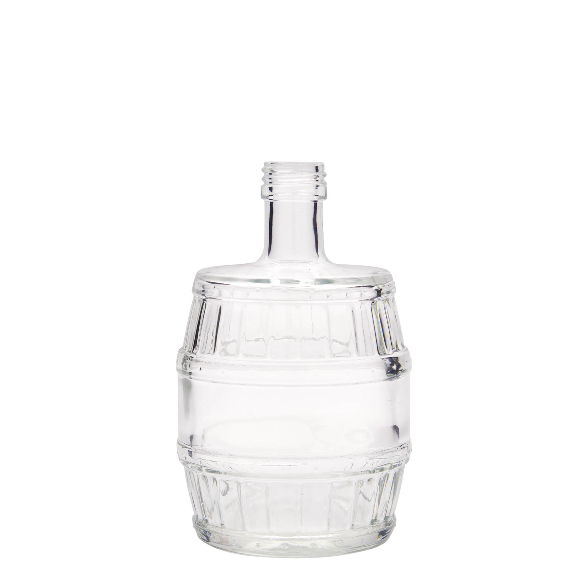 Shishe qelqi 500 ml 'Fass', gojë: PP 28 Shishe qelqi 500 ml 'Fass', gojë: PP 28