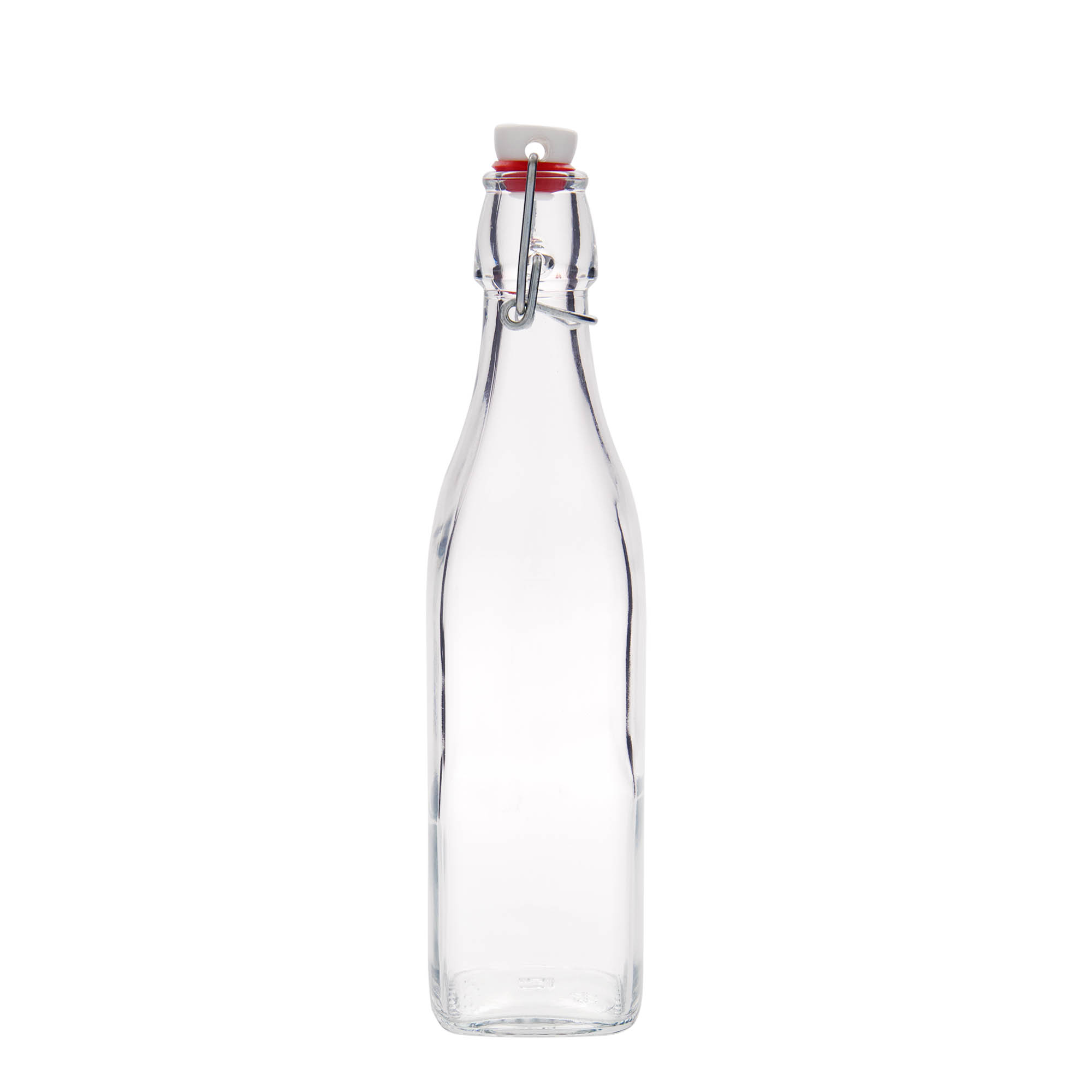 Shishe qelqi 500 ml 'Swing, katrore, hapje: kapje me kapak pranga Shishe qelqi 500 ml 'Swing, katrore, hapje: kapje me kapak pranga