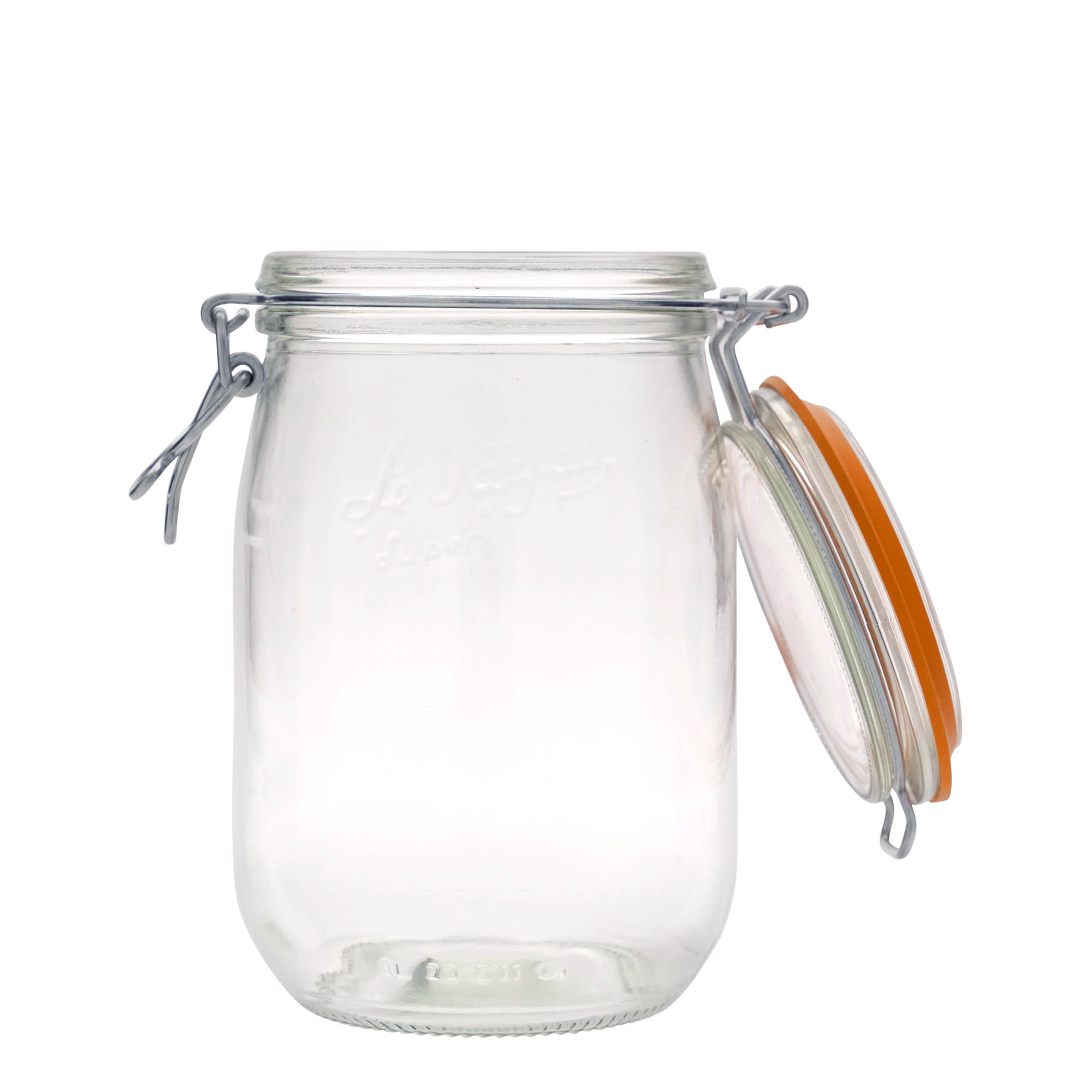 1.000 ml kavanoz me kapak me tel 'Le Parfait Super Bocal', hapje: kapak me tel mbyllës 1.000 ml kavanoz me kapak me tel 'Le Parfait Super Bocal', hapje: kapak me tel mbyllës
