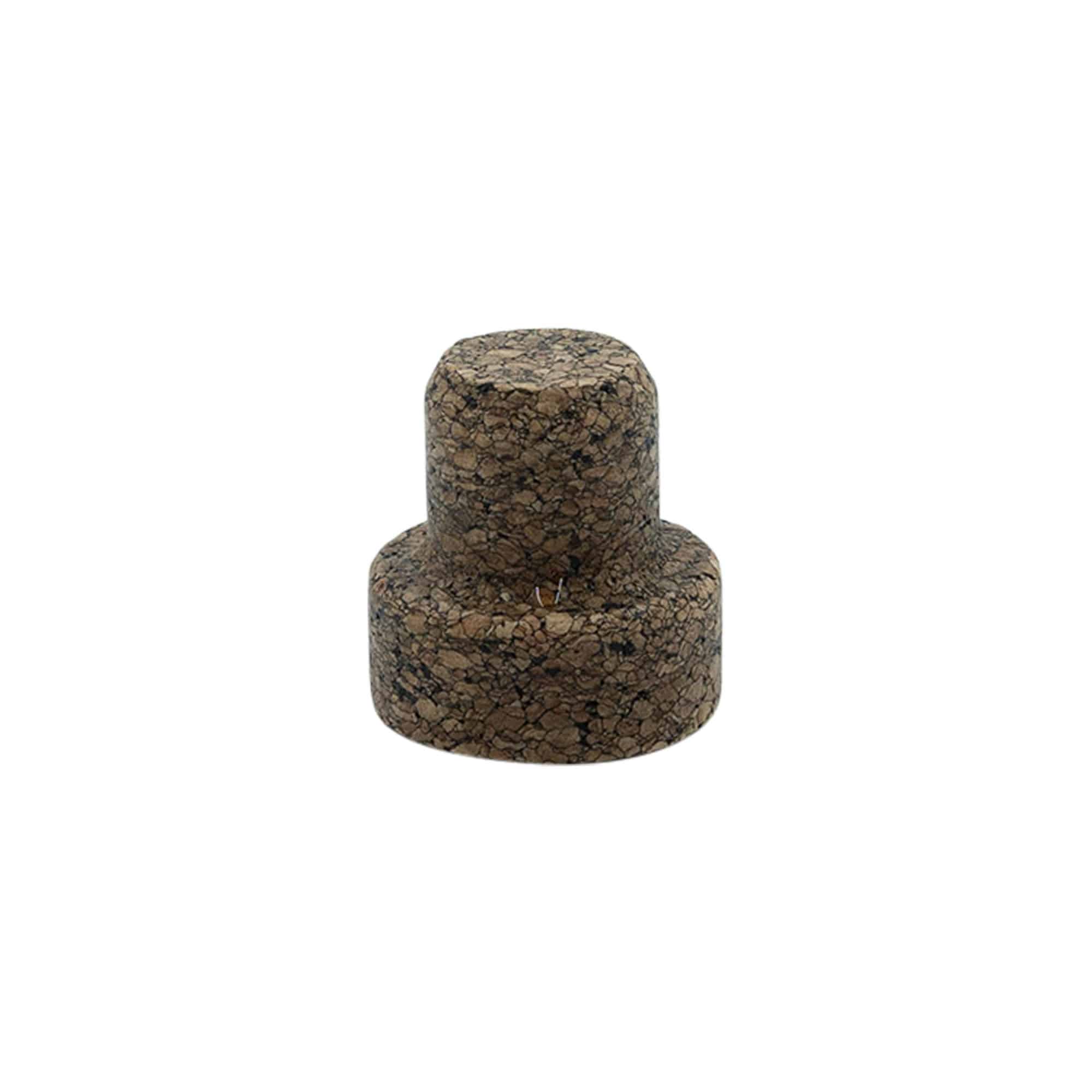 Kapak doreze 'Sharp' 22,5 mm, Corkcoal, për gojën: Korek
