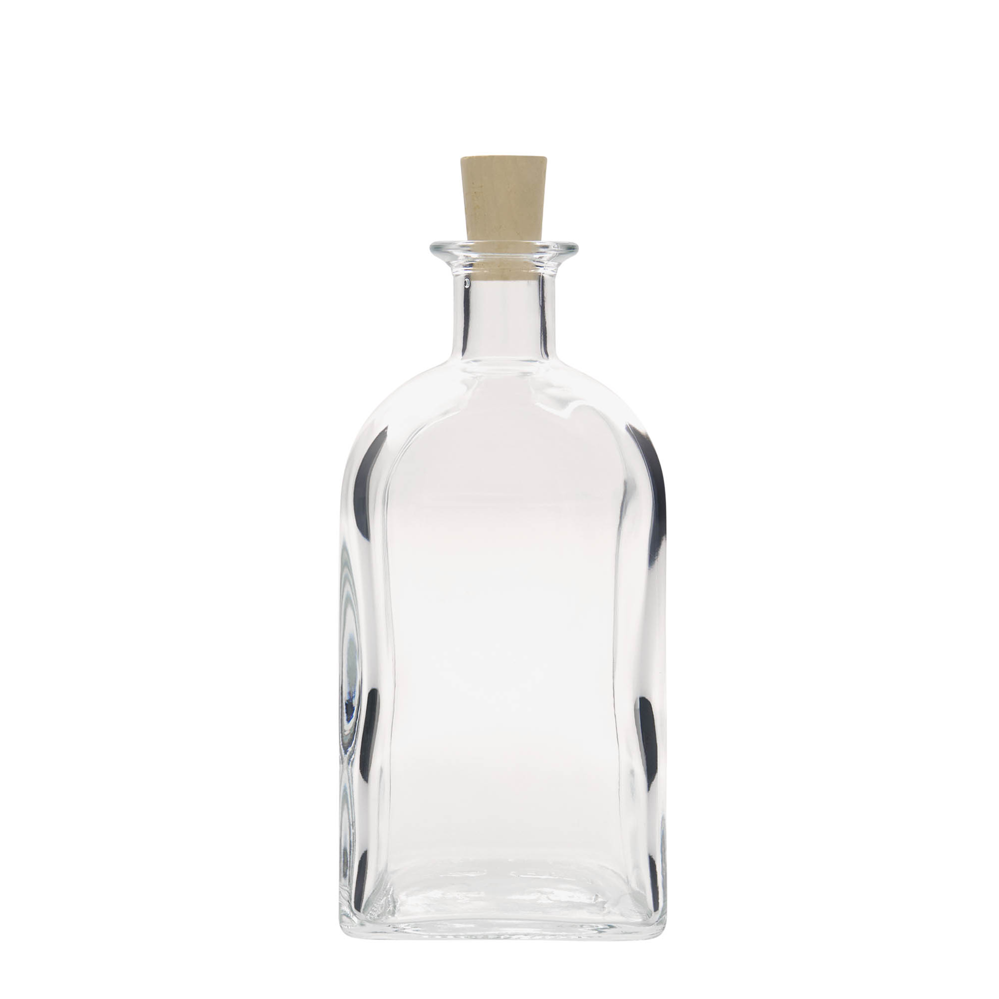 Shishe qelqi 700 ml Apotheker Carré, katrore, gojë: kork Shishe qelqi 700 ml Apotheker Carré, katrore, gojë: kork