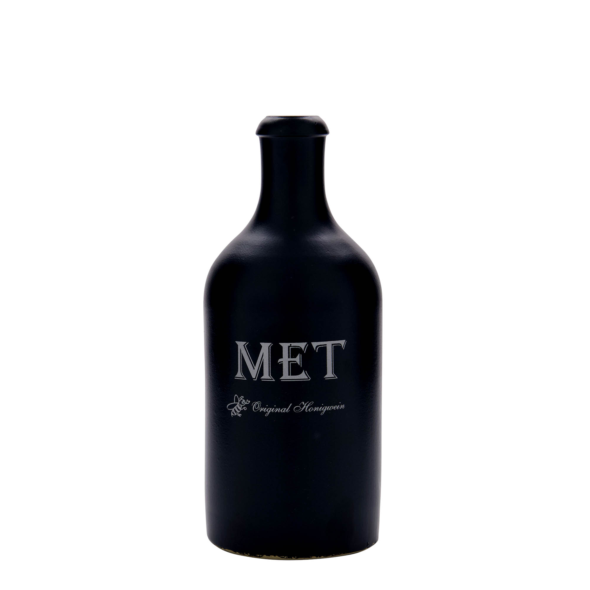 500 ml krua guri, motiv: Met, qeramikë, e zezë, gojë: korek 500 ml krua guri, motiv: Met, qeramikë, e zezë, gojë: korek