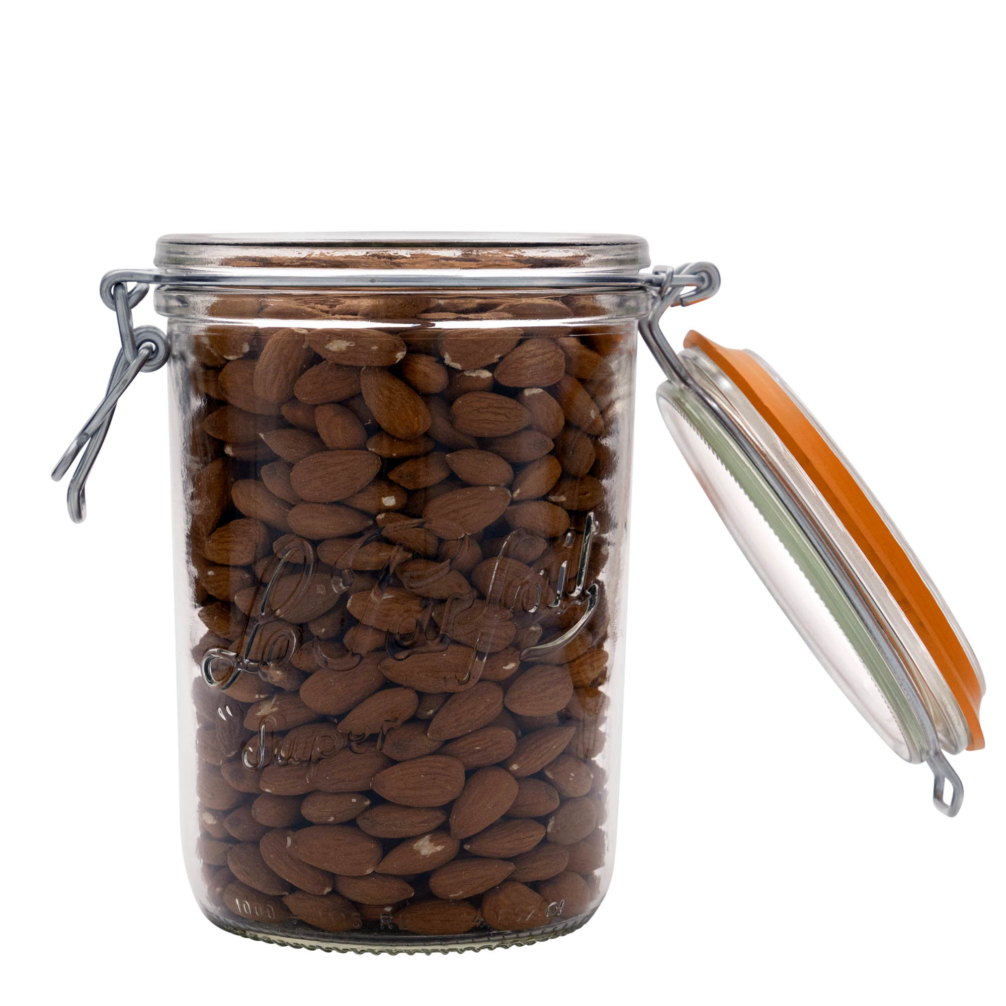 1.000 ml kavanoz me kapak me tela 'Le Parfait Super Terrine', hapja: kapak me mbyllje me tela