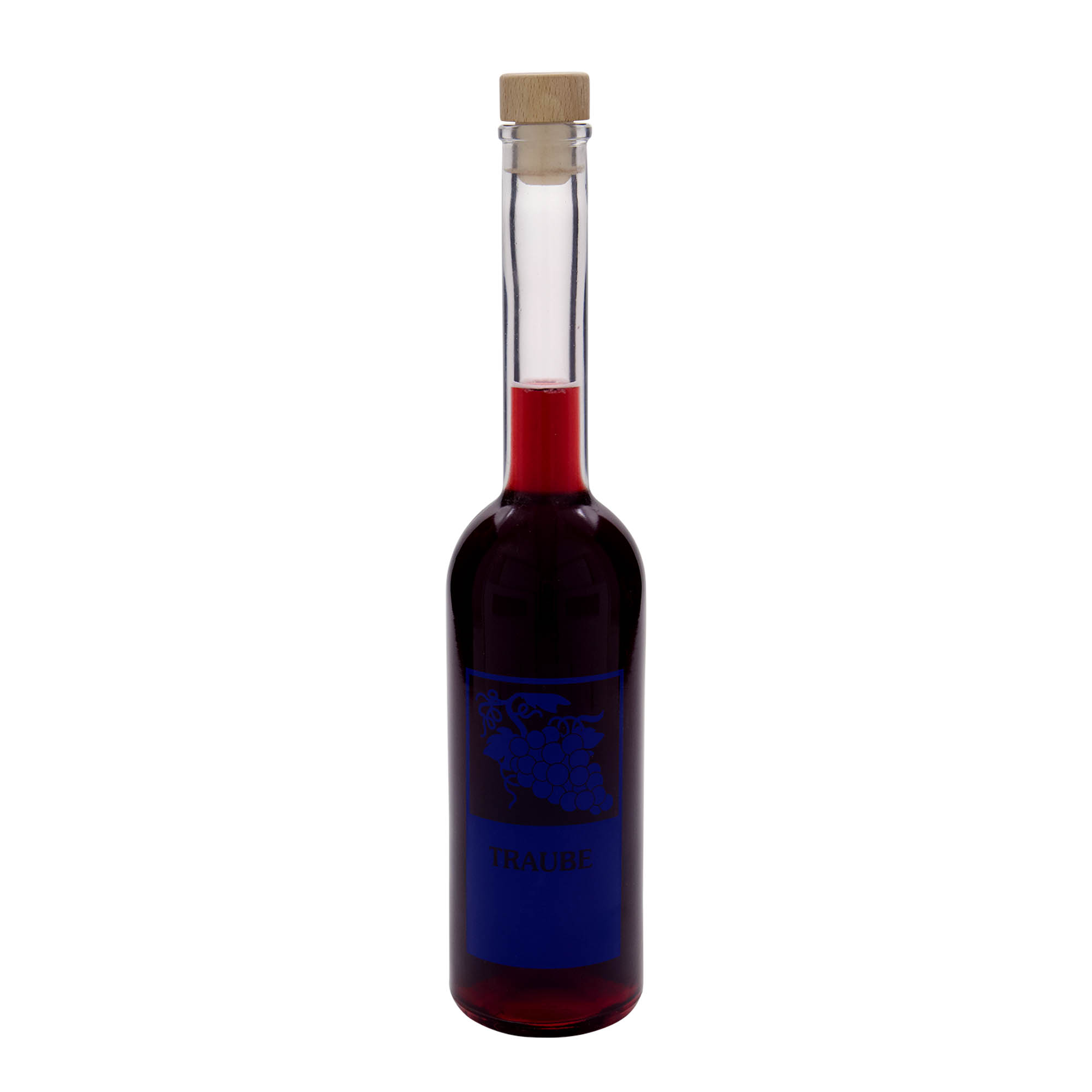 Shishe qelqi 500 ml 'Opera', motiv: rrush, gojë: kork Shishe qelqi 500 ml 'Opera', motiv: rrush, gojë: kork