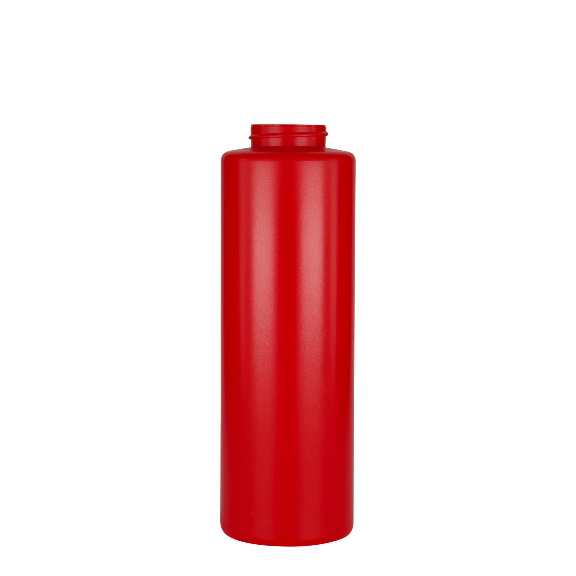Shishe salce 500 ml, plastik LDPE, e kuqe, gojë: 38/400 Shishe salce 500 ml, plastik LDPE, e kuqe, gojë: 38/400