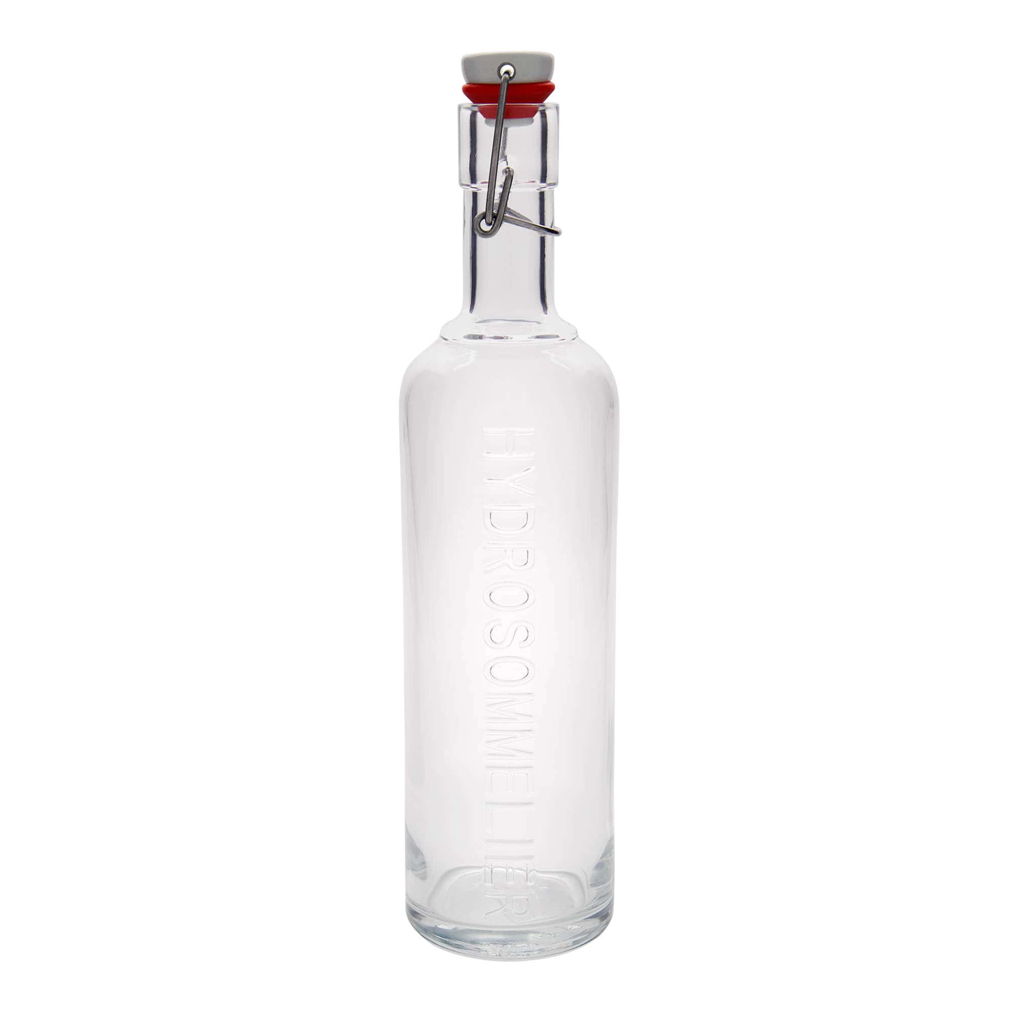 1.000 ml shishe qelqi 'Optima Hydrosommelier', hapje: kapak me klips