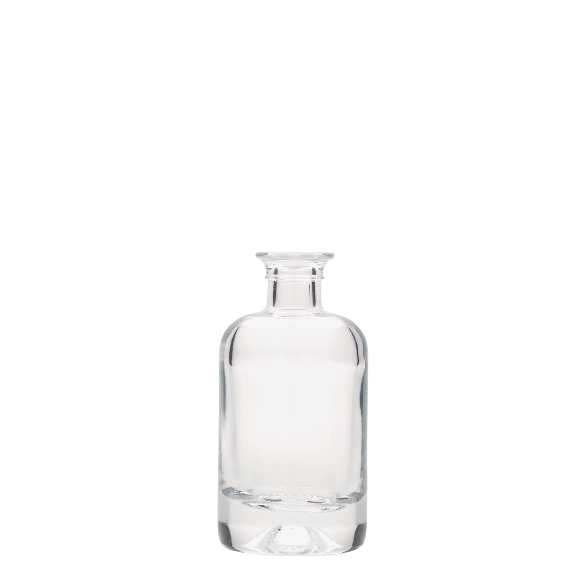 Shishe qelqi 40 ml për farmacist, gojë: korek
