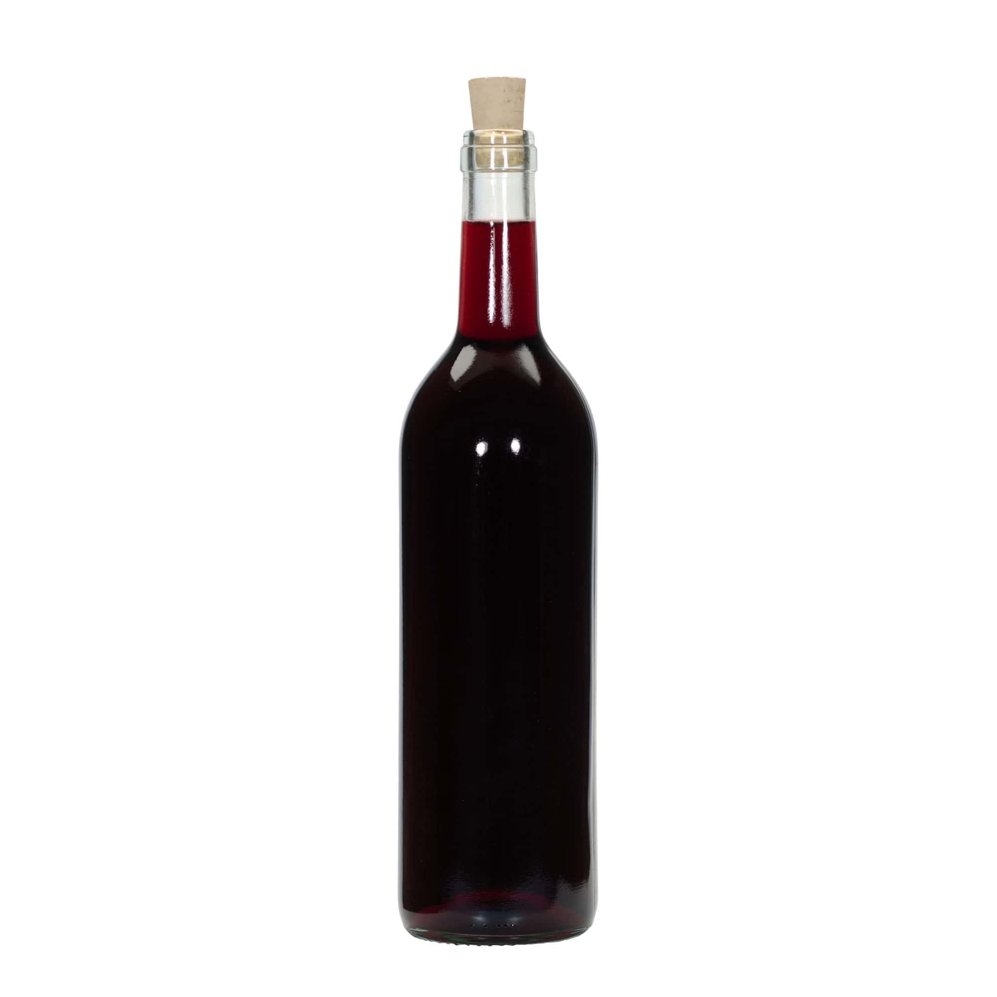 750 ml shishe qelqi 'Bordeaux Tradition', Hapur: Kork