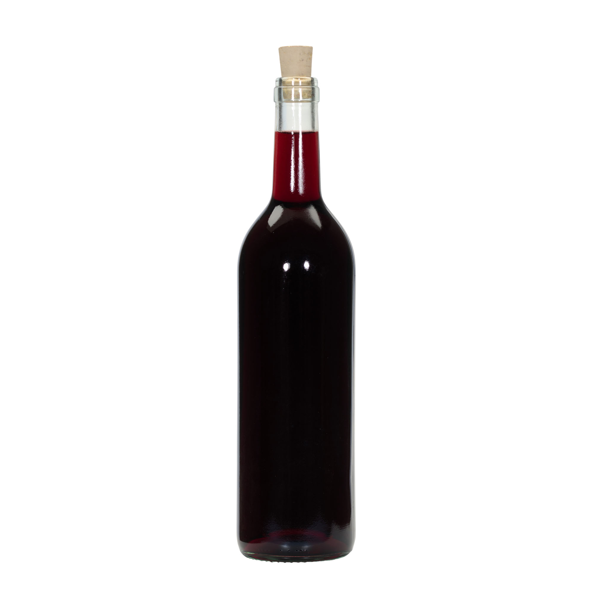 750 ml shishe qelqi 'Bordeaux Tradition', Hapur: Kork 750 ml shishe qelqi 'Bordeaux Tradition', Hapur: Kork