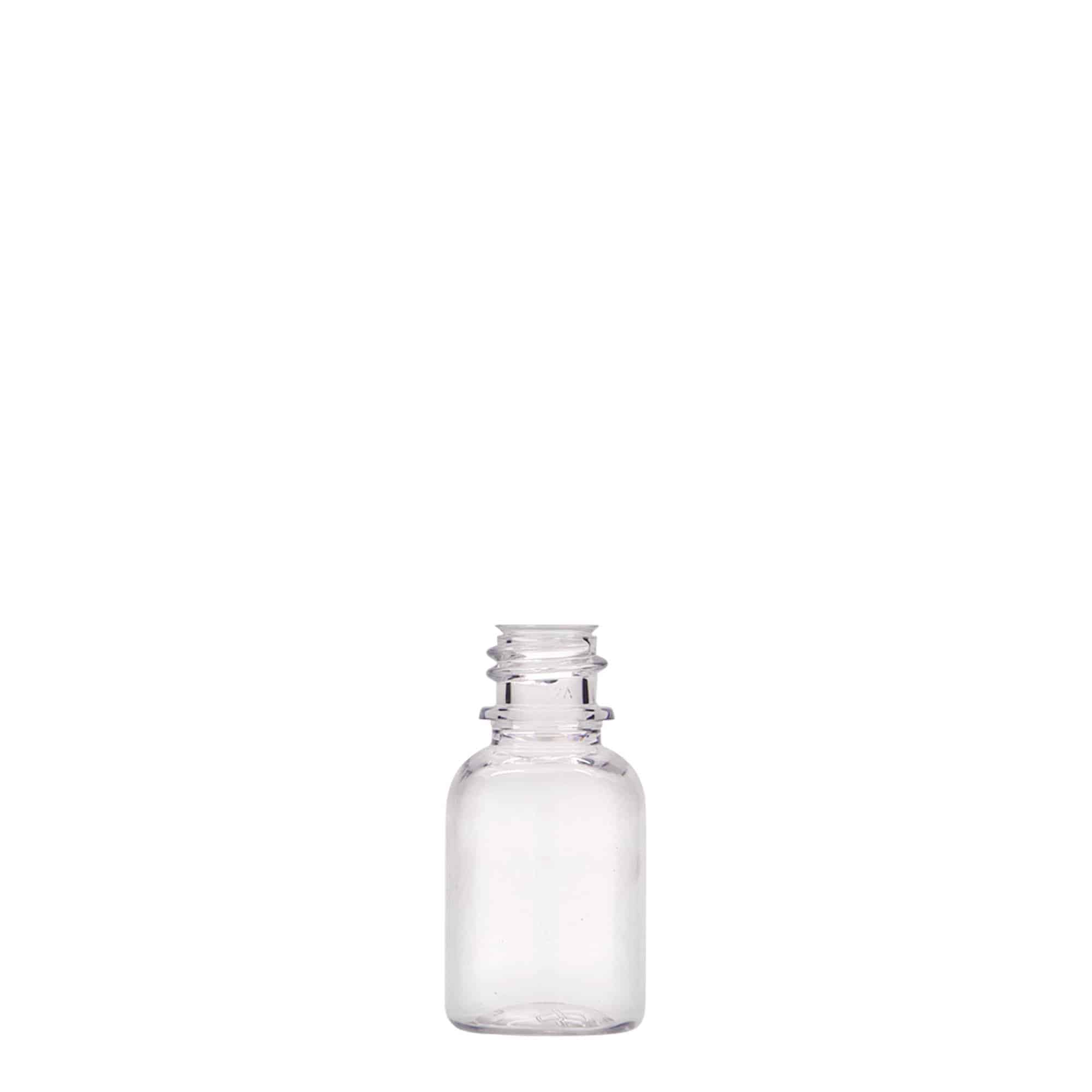 20 ml shishe mjekësore PET 'Easy Living', plastikë, hapja: DIN 18