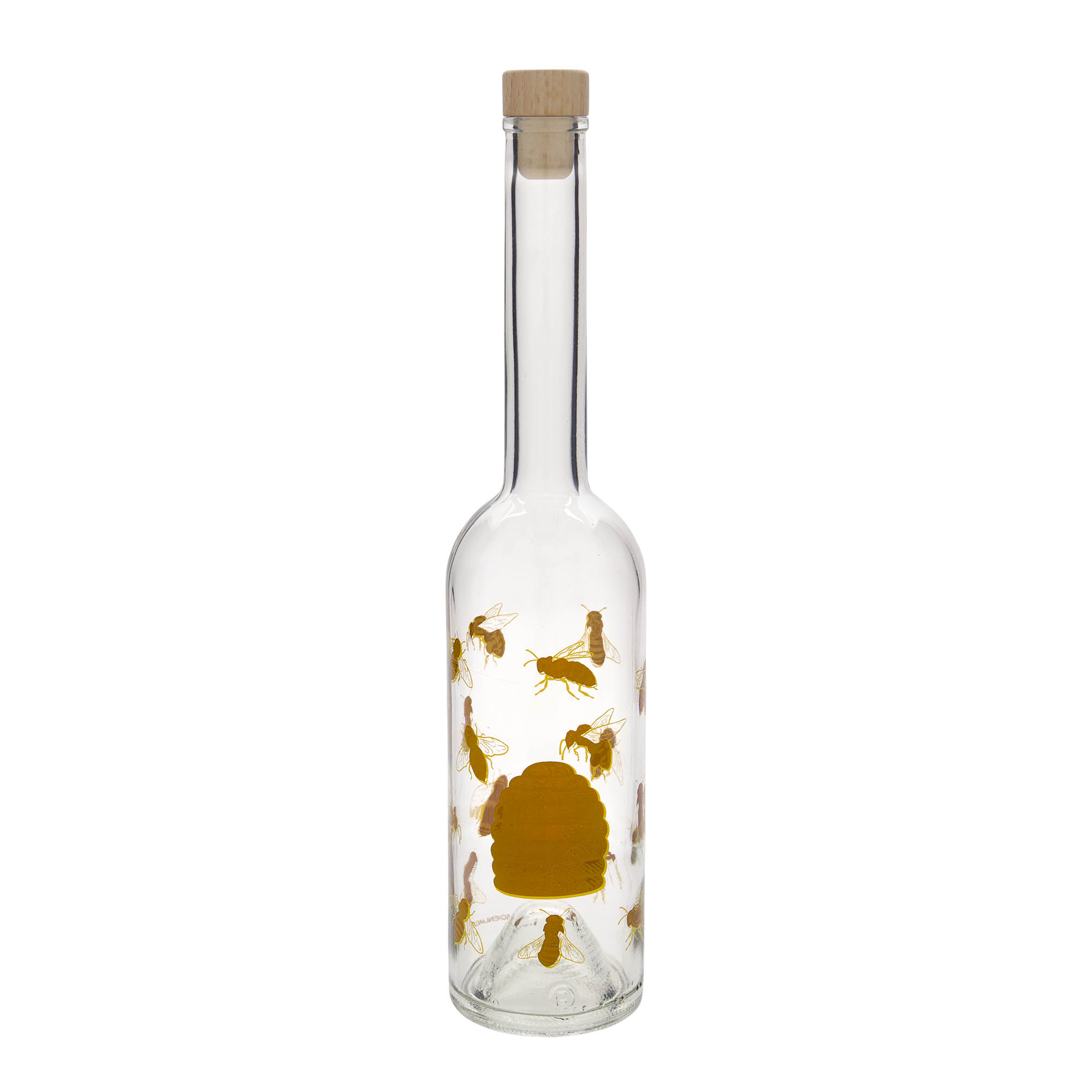 Shishe qelqi 500 ml 'Opera', motiv: Bletë, gojë: korek Shishe qelqi 500 ml 'Opera', motiv: Bletë, gojë: korek