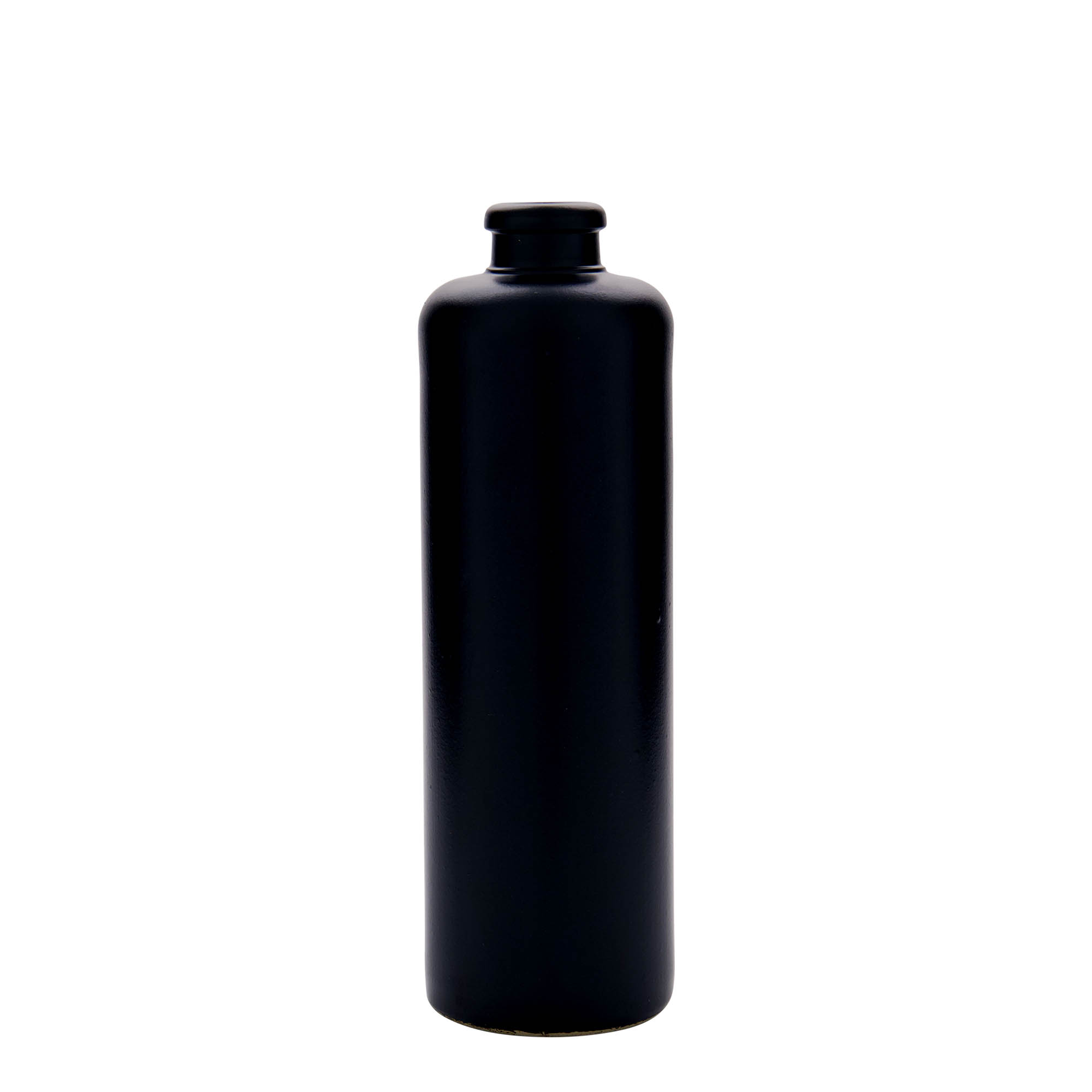 500 ml krua qeramike, qeramikë guri, e zezë, gojë: kork