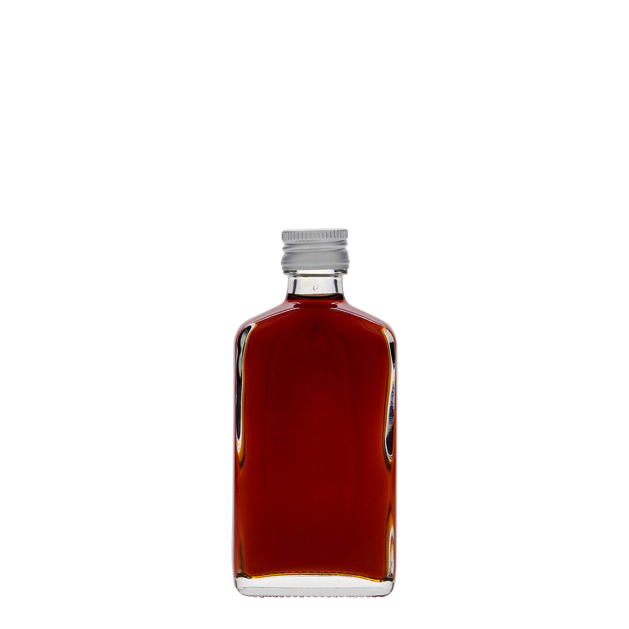 Shishe dore 50 ml, drejtkëndore, qelq, gojë: PP 18