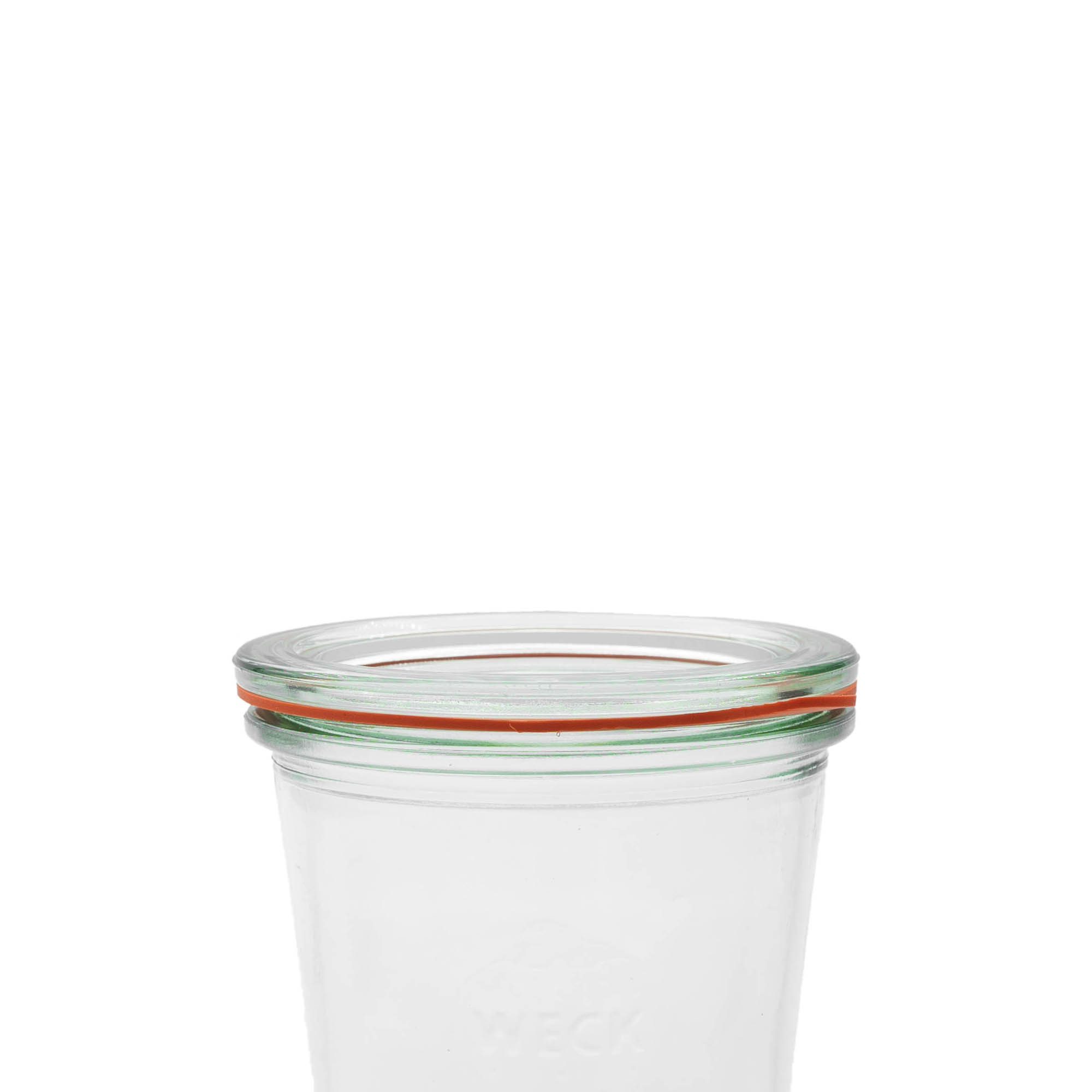 Unazë për konservim WECK RR80, e kuqe, Hapur: Skaj i rrumbullakët