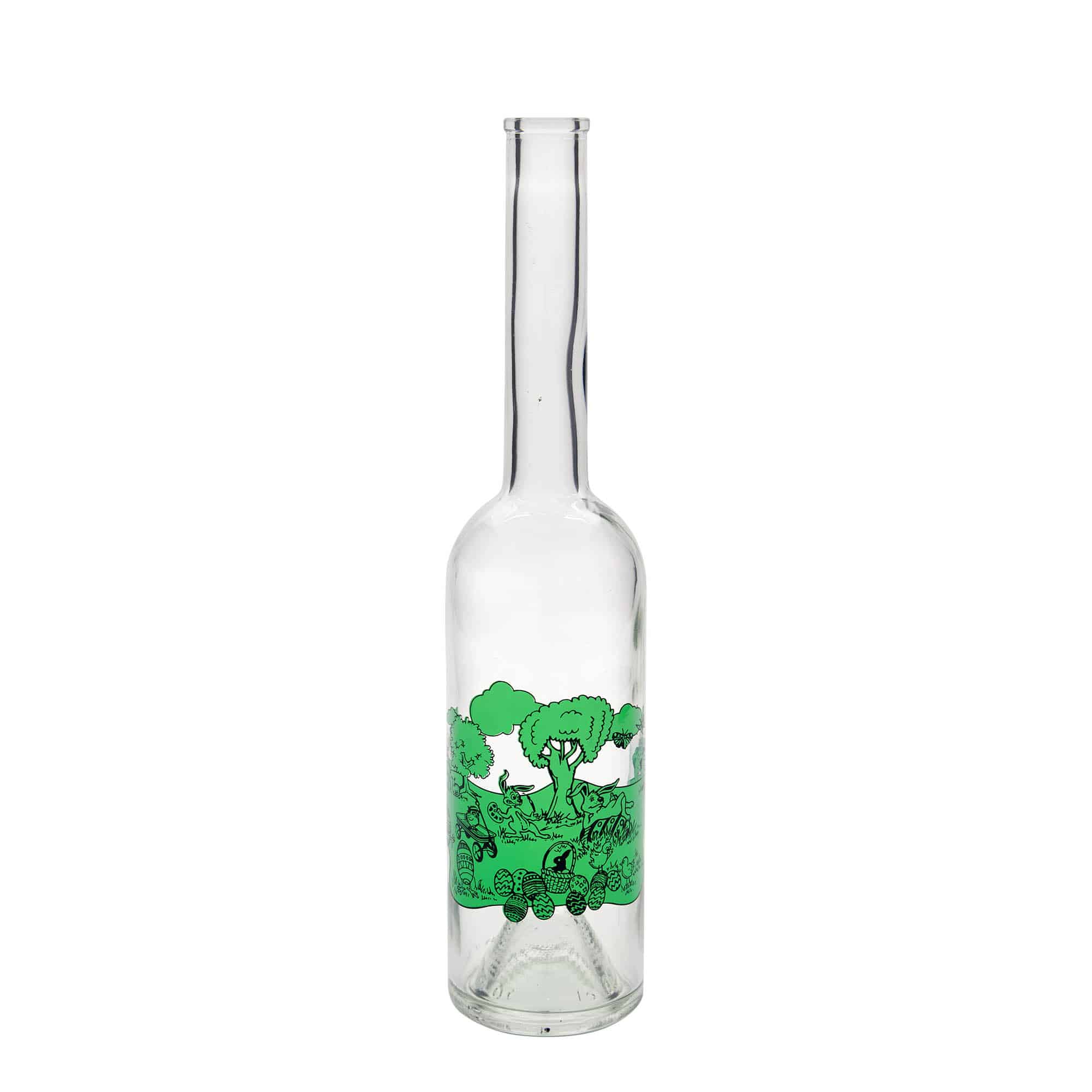 Shishe qelqi 500 ml 'Opera', motiv: Gëzuar Pashkët, gryka: Kork