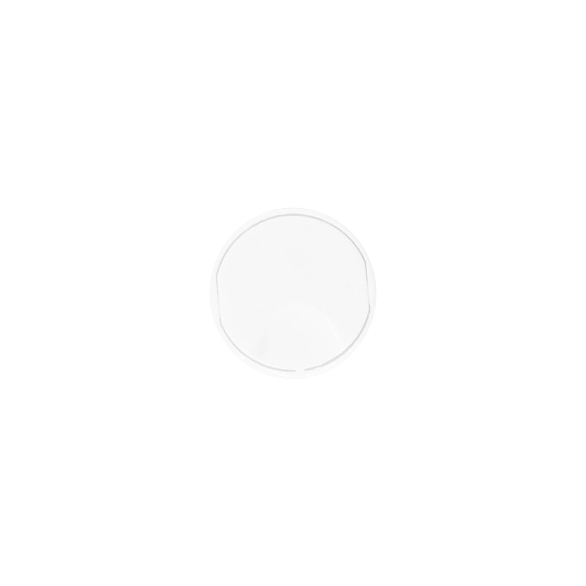 Kapak me vidë Disc Top, plastikë PP, i bardhë, për hapje: 20/410