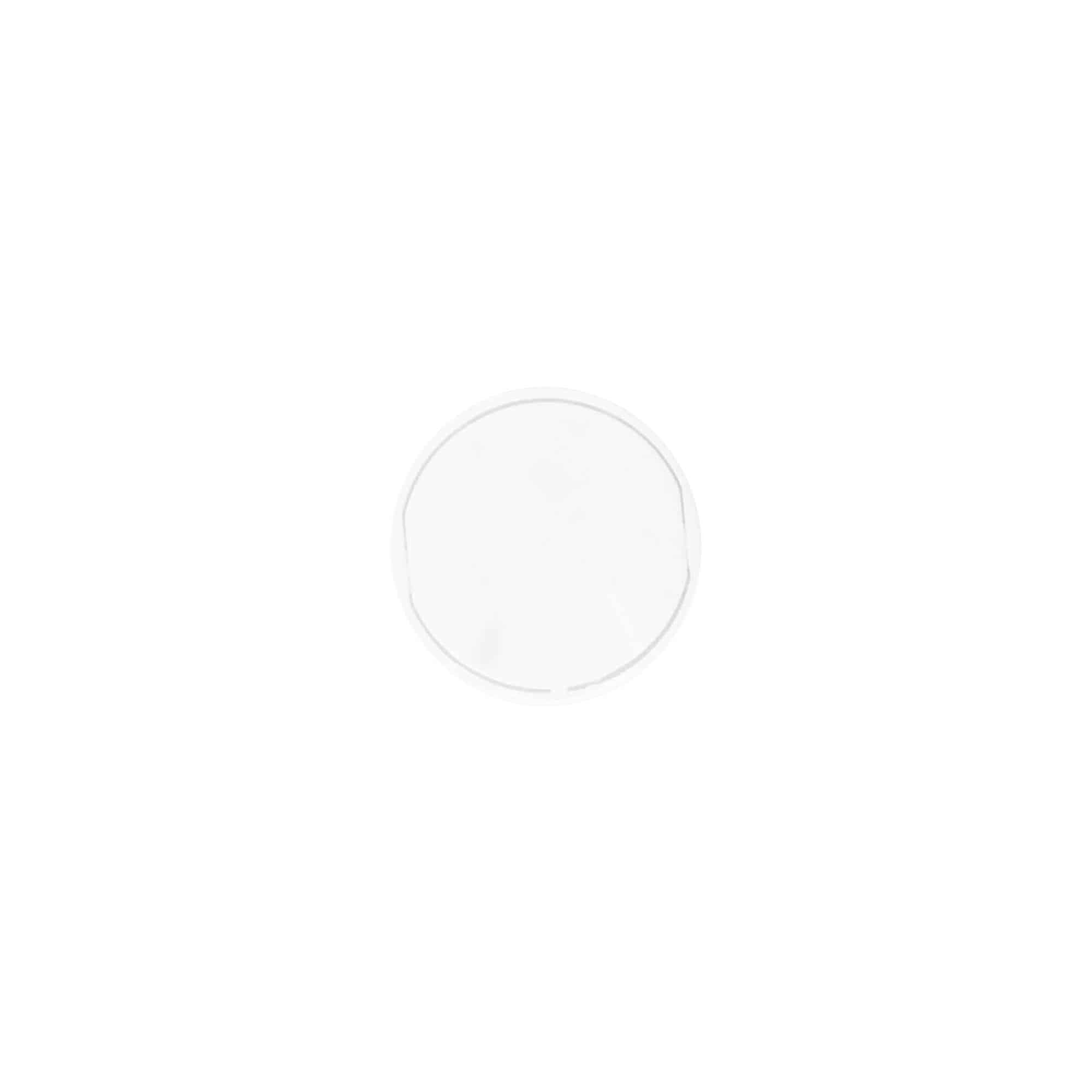 Kapak me vidë Disc Top, plastikë PP, i bardhë, për hapje: 20/410 Kapak me vidë Disc Top, plastikë PP, i bardhë, për hapje: 20/410
