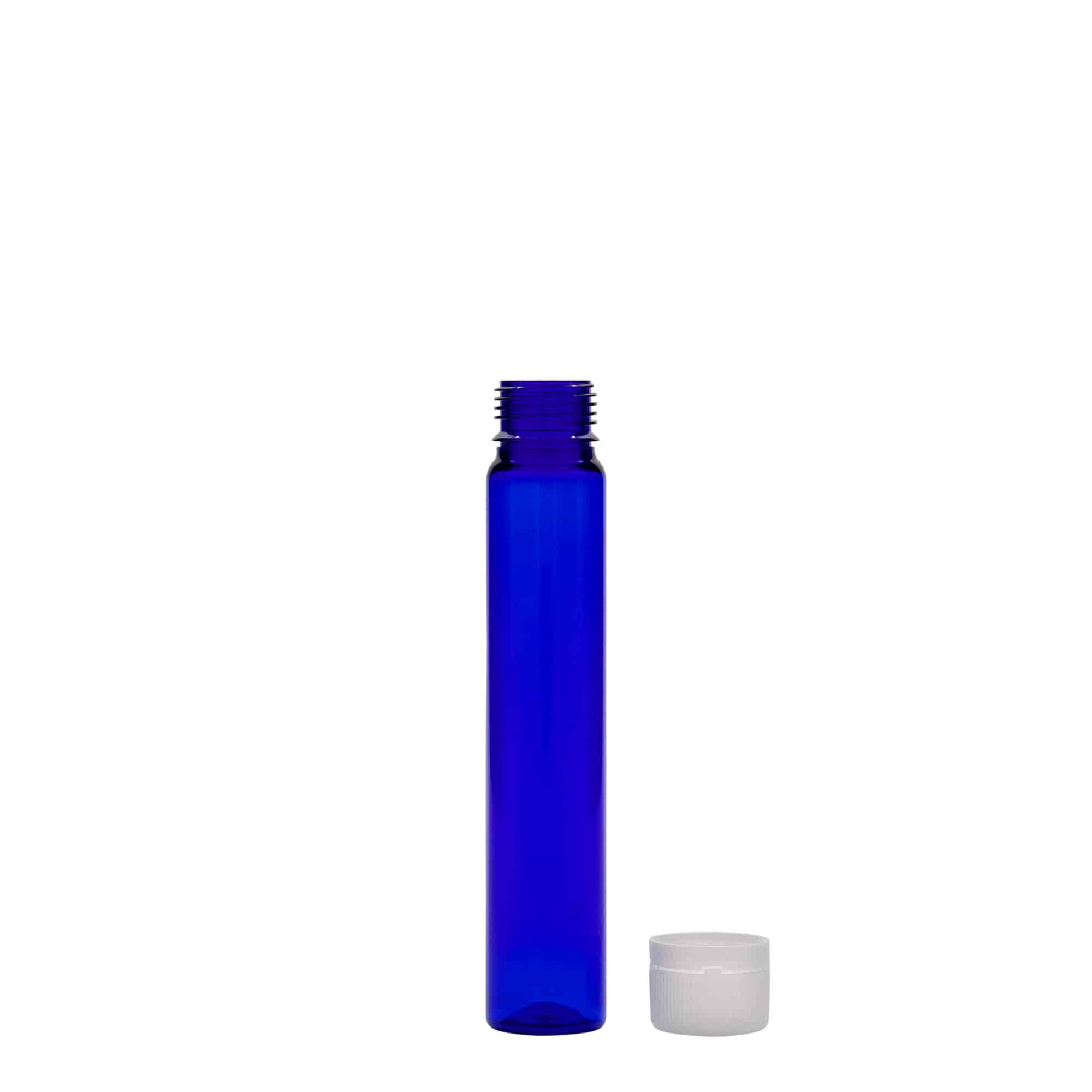 25 ml tub PET, plastik, blu mbretëror, hapje: kapak me vida