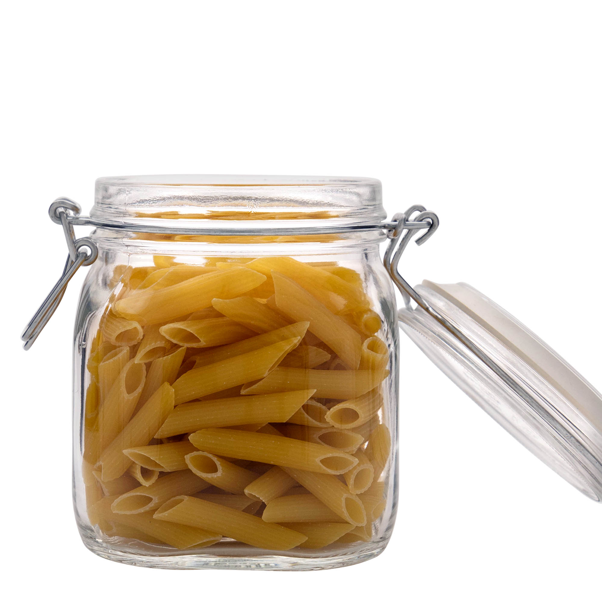 750 ml kavanoz me kapak me tel 'Fido', katror, hapje: mbyllje me kapak me tel 750 ml kavanoz me kapak me tel 'Fido', katror, hapje: mbyllje me kapak me tel