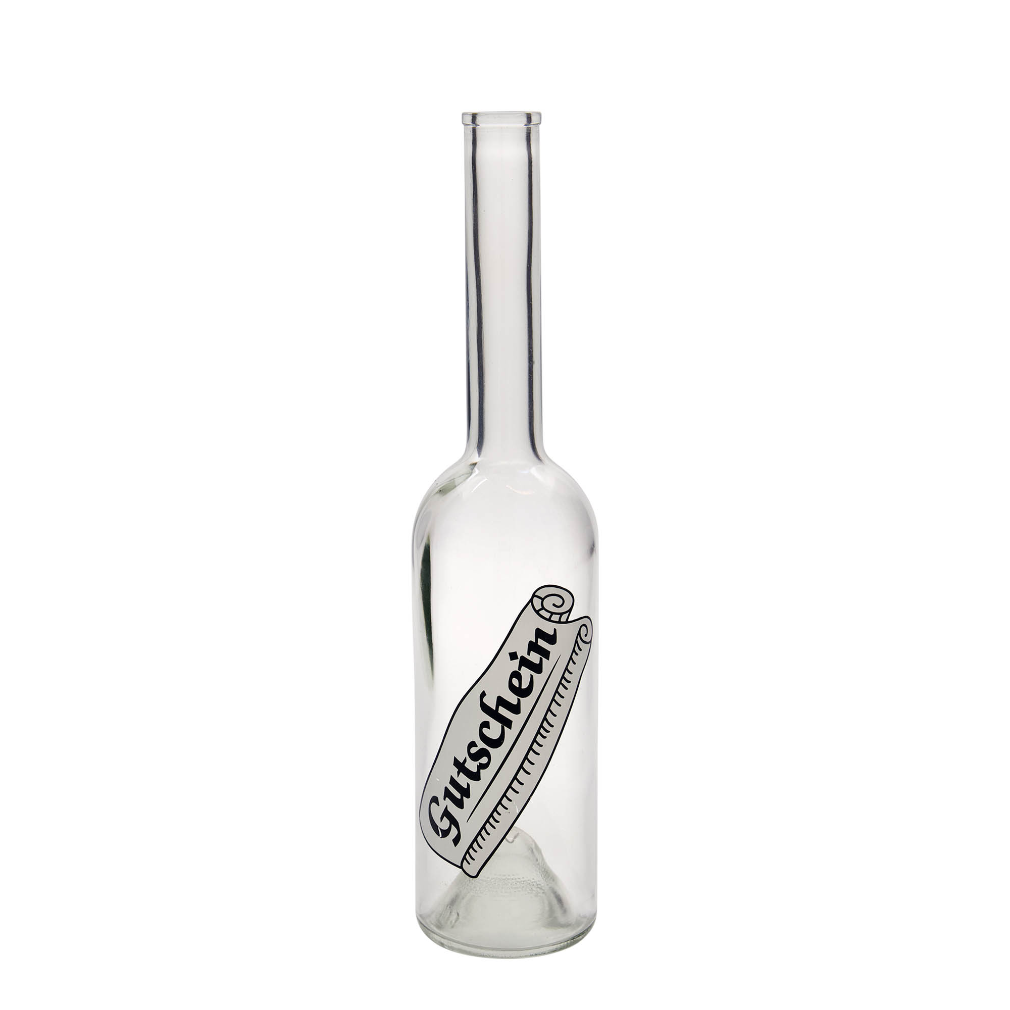 Shishe qelqi 500 ml 'Opera', motiv: Kupon, gojë: Kork Shishe qelqi 500 ml 'Opera', motiv: Kupon, gojë: Kork
