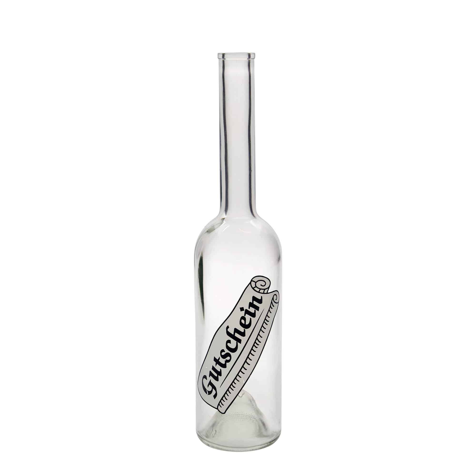 Shishe qelqi 500 ml 'Opera', motiv: Kupon, gojë: Kork
