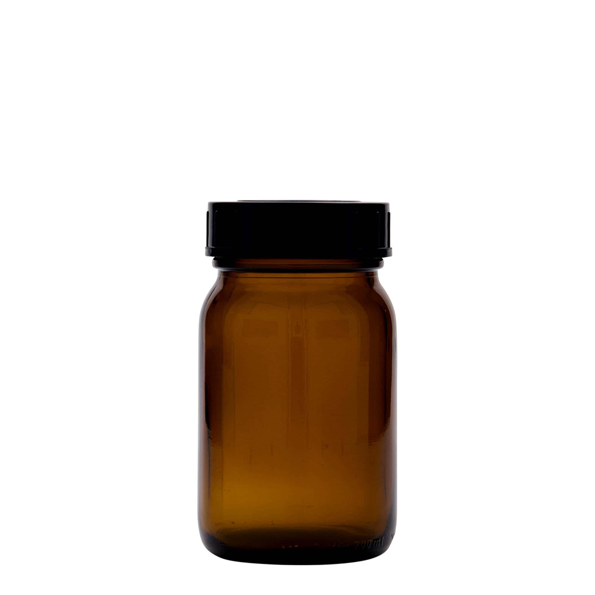 200 ml gotë me qafë të gjatë, kafe, hapja: DIN 55