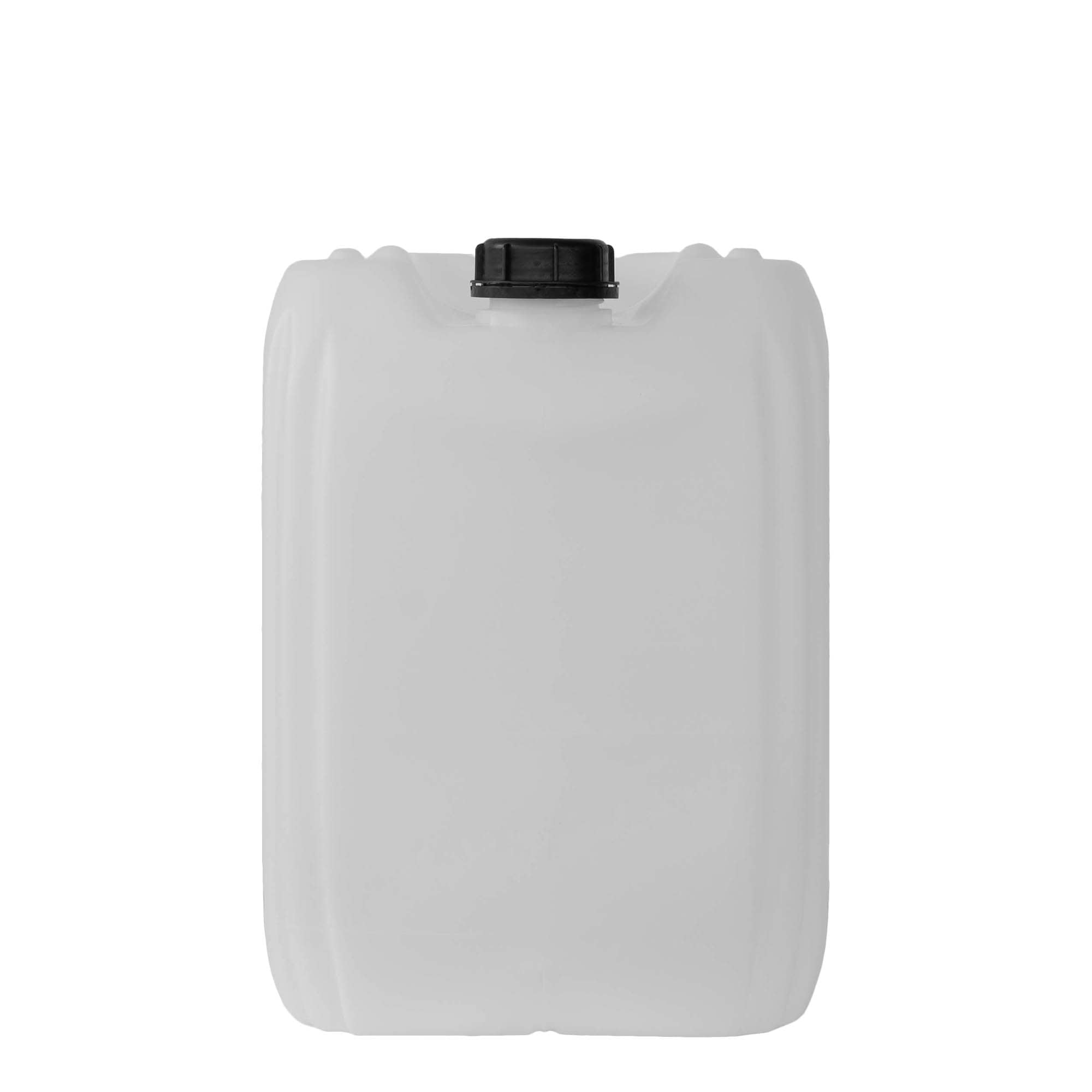 25 l kanister, drejtkëndor, plastik HDPE, natyral, hapje: ND 60