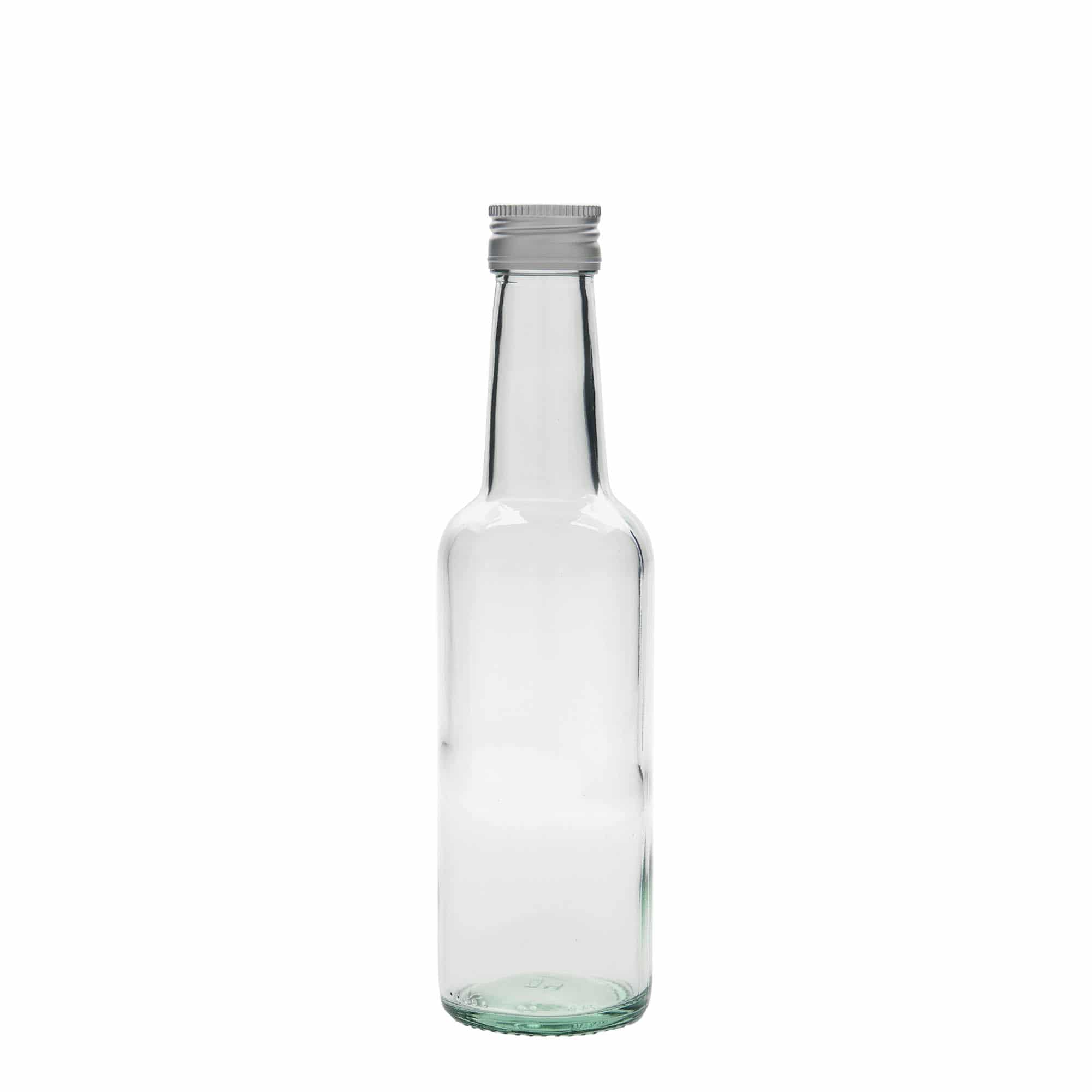 250 ml shishe qelqi me qafë të drejtë, gojë: PP 28