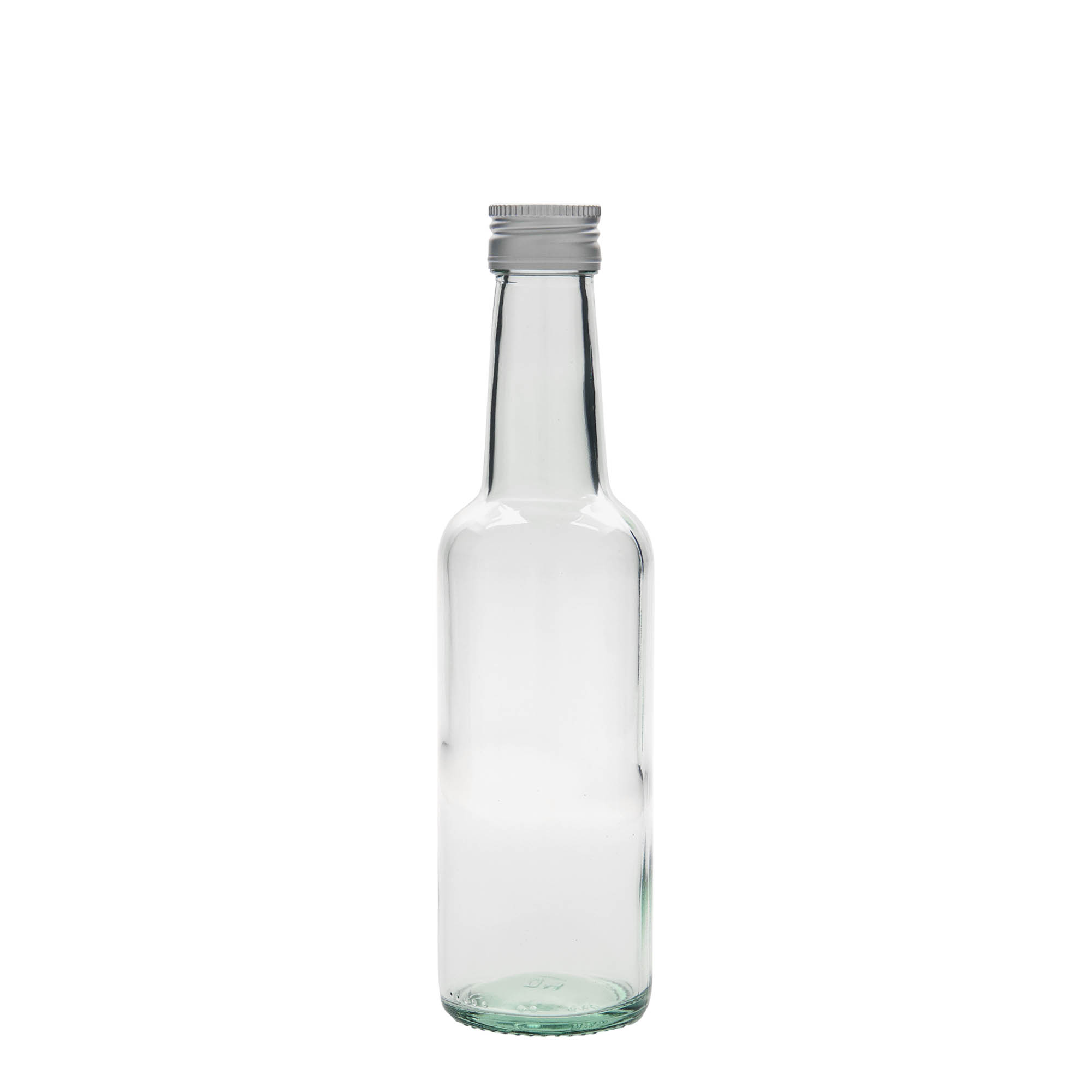 250 ml shishe qelqi me qafë të drejtë, gojë: PP 28 250 ml shishe qelqi me qafë të drejtë, gojë: PP 28