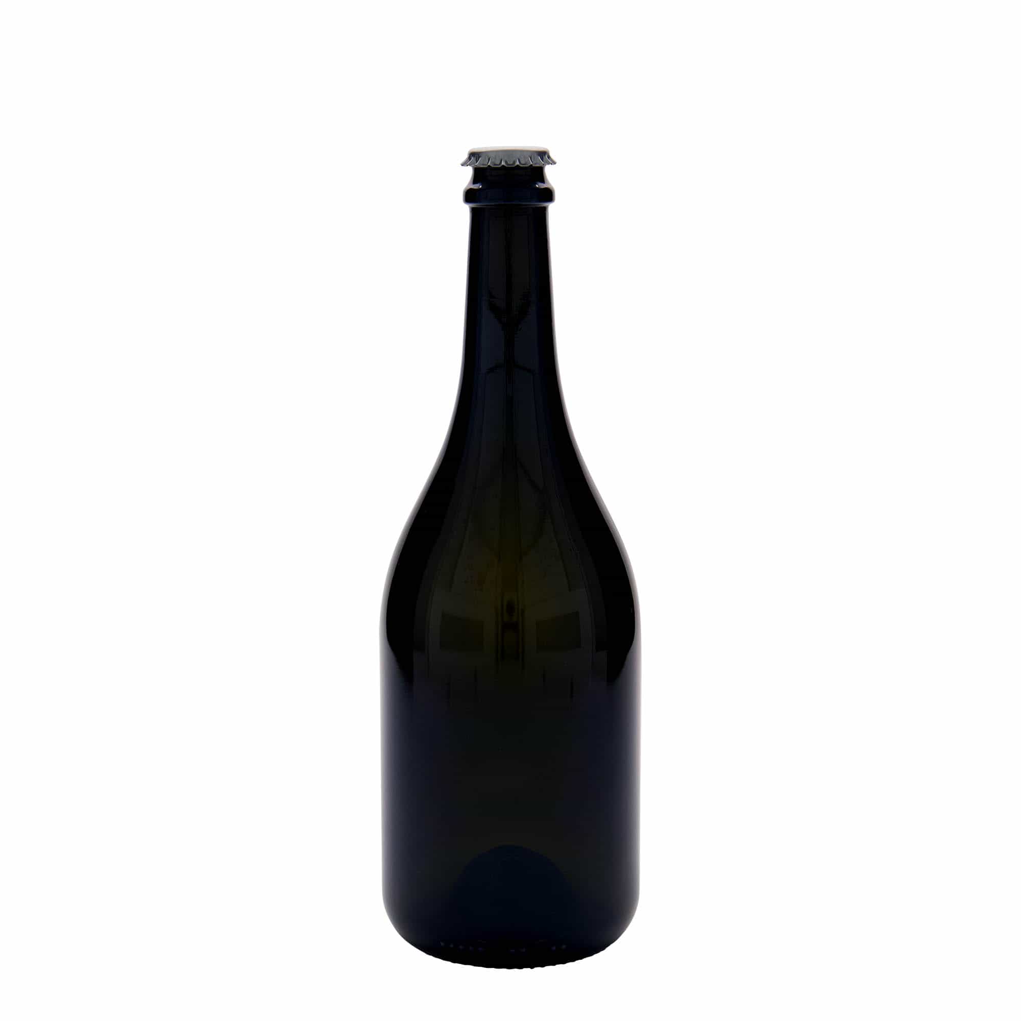 750 ml shishe birre 'Horta', qelq, jeshile antike, gojë: kapak kronkorken