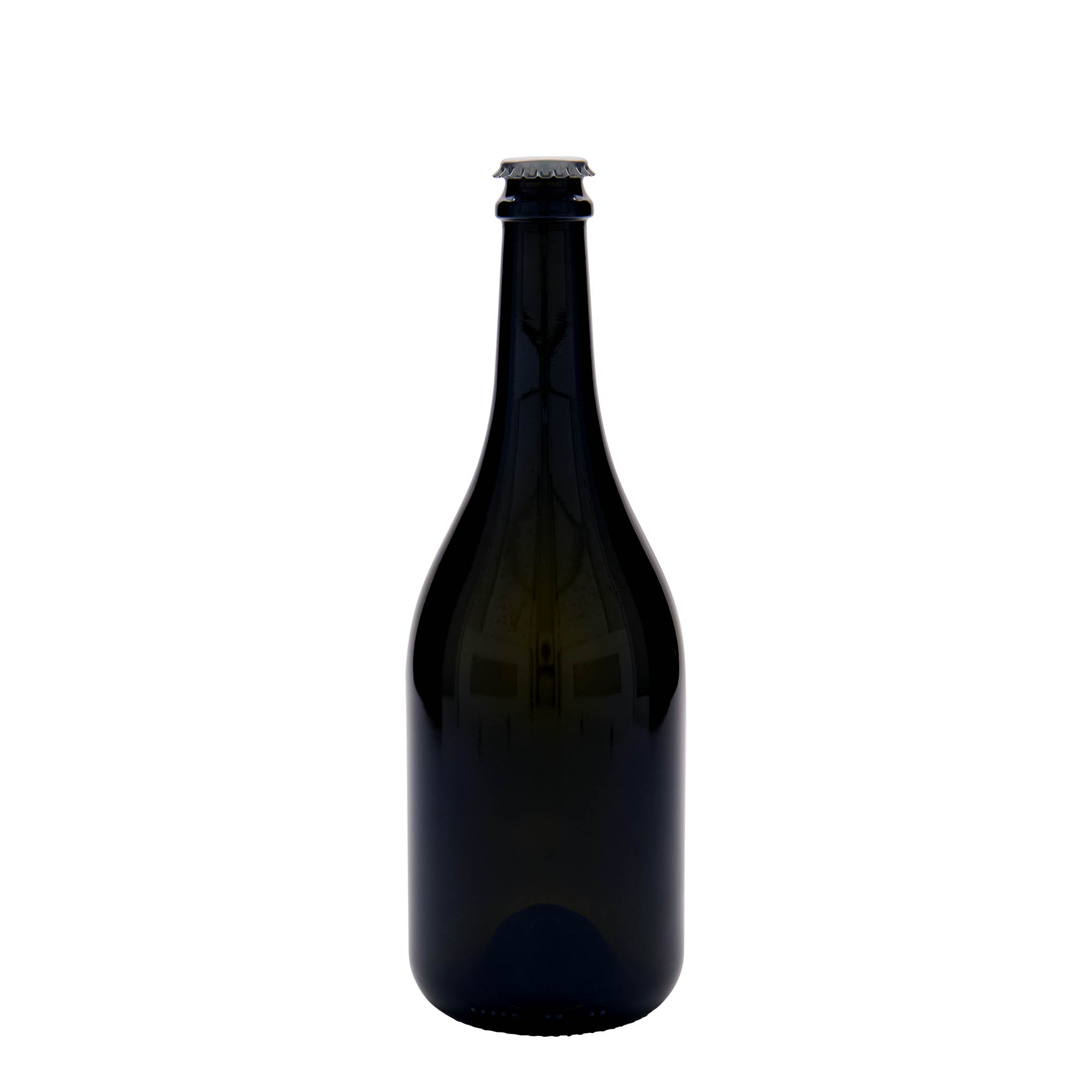 750 ml shishe birre 'Horta', qelq, jeshile antike, gojë: kapak kronkorken