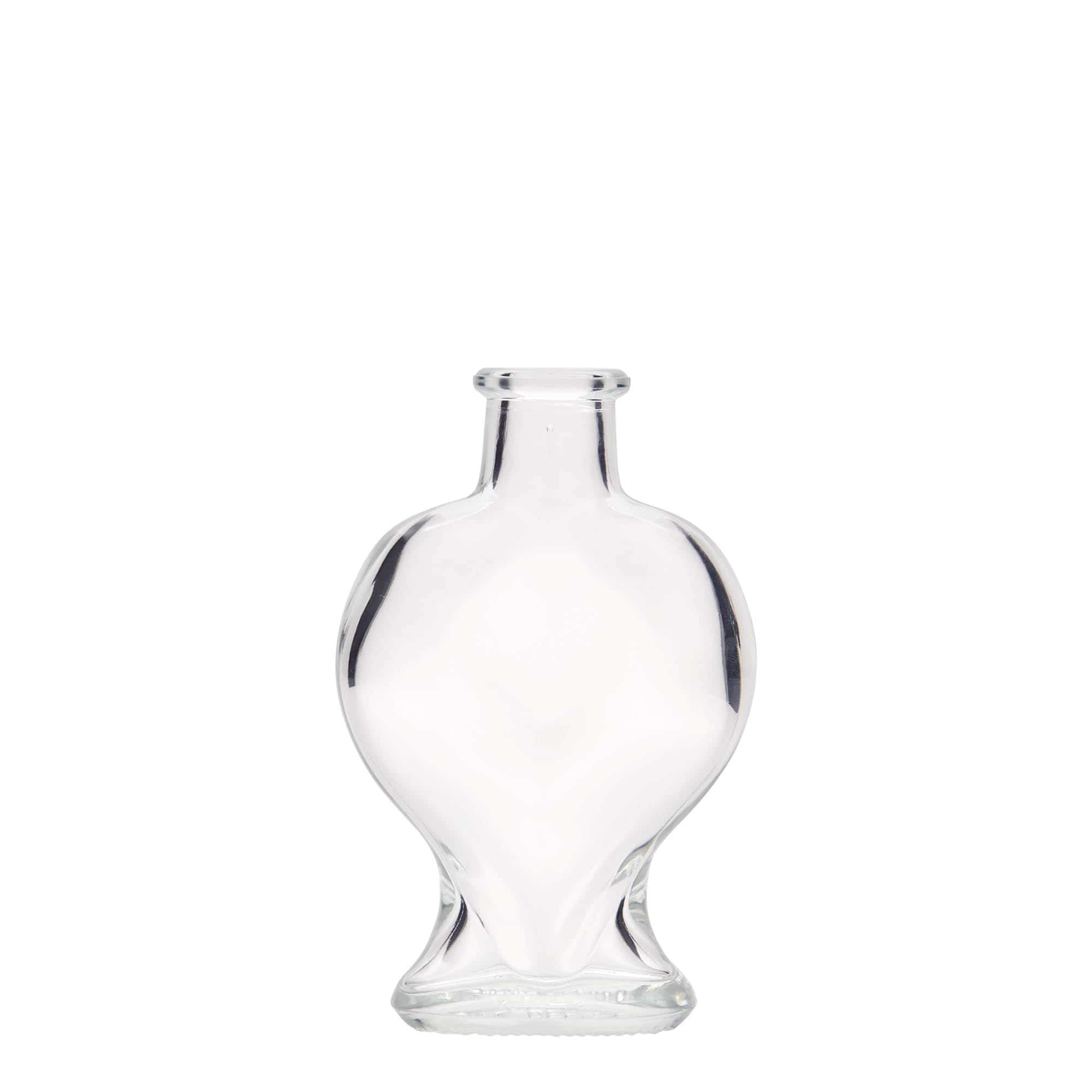 Shishe qelqi 100 ml 'Zemër', gojë: kork