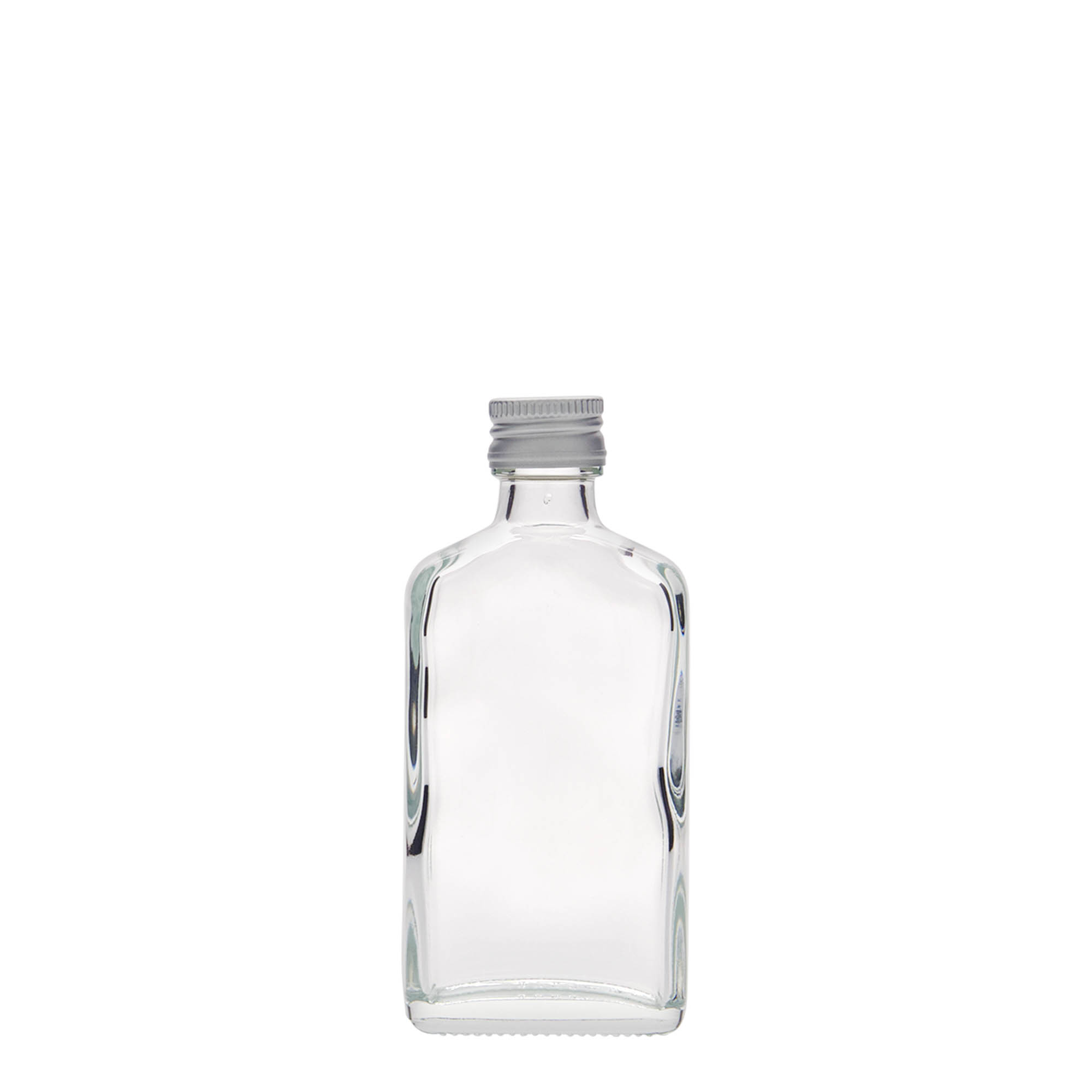 Shishe dore 50 ml, drejtkëndore, qelq, gojë: PP 18