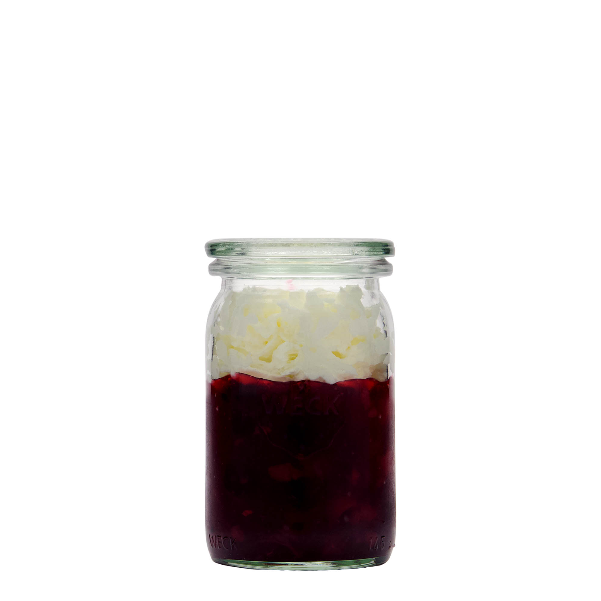 145 ml gotë cilindrike WECK, hapja: buzë e rrumbullakët 145 ml gotë cilindrike WECK, hapja: buzë e rrumbullakët