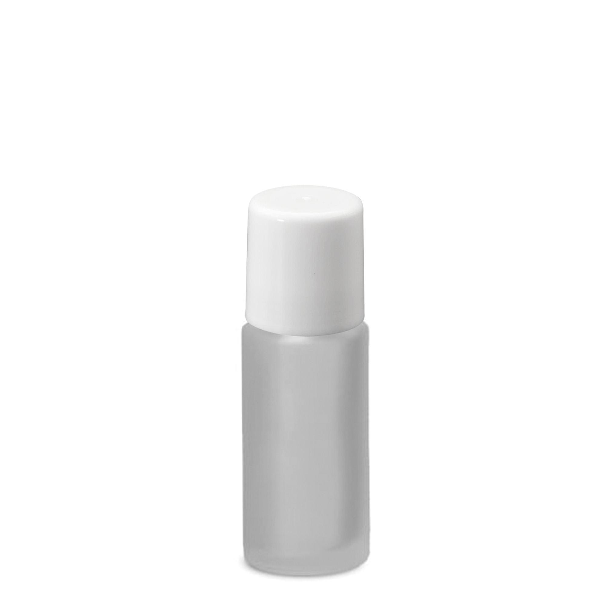 Shishe roll-on 50 ml, xham, e ngrirë, gojë: kapak me vida Shishe roll-on 50 ml, xham, e ngrirë, gojë: kapak me vida