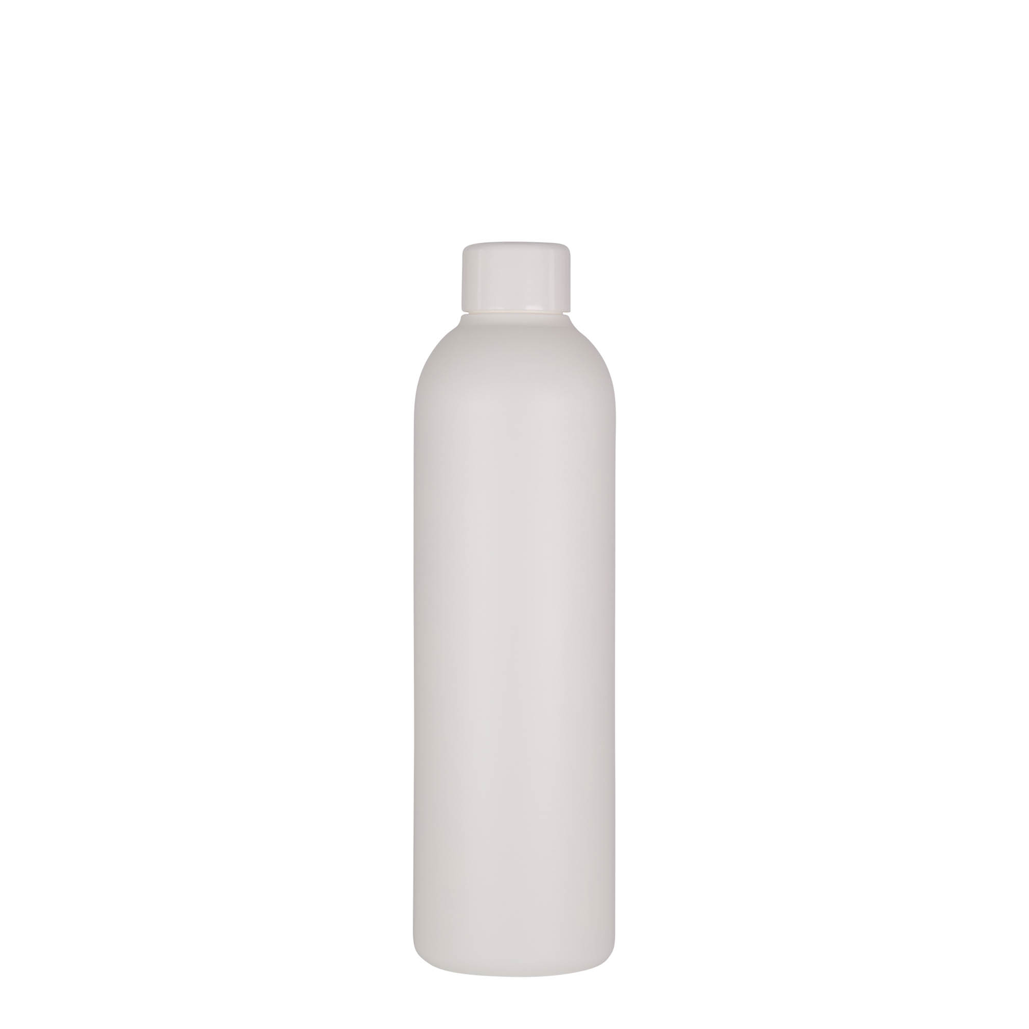250 ml shishe plastike 'Tuffy', HDPE, e bardhë, hapje: 24/410 250 ml shishe plastike 'Tuffy', HDPE, e bardhë, hapje: 24/410