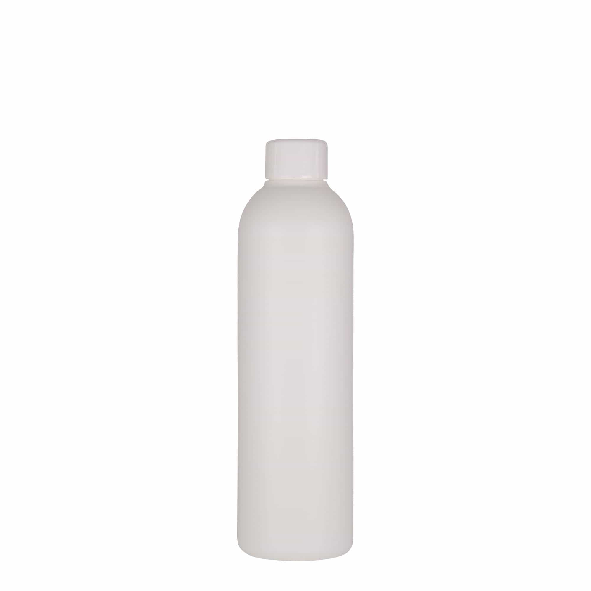 250 ml shishe plastike 'Tuffy', HDPE, e bardhë, hapje: 24/410