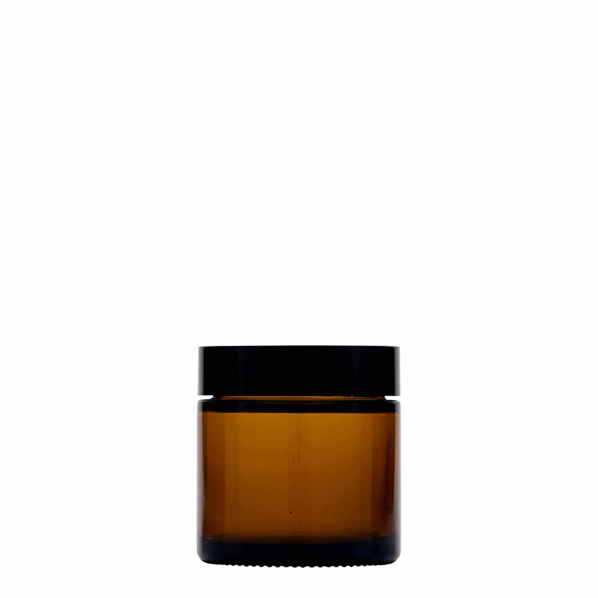 60 ml kavanoz 'Brown Line', qelq, kafe, hapje: kapak me vida