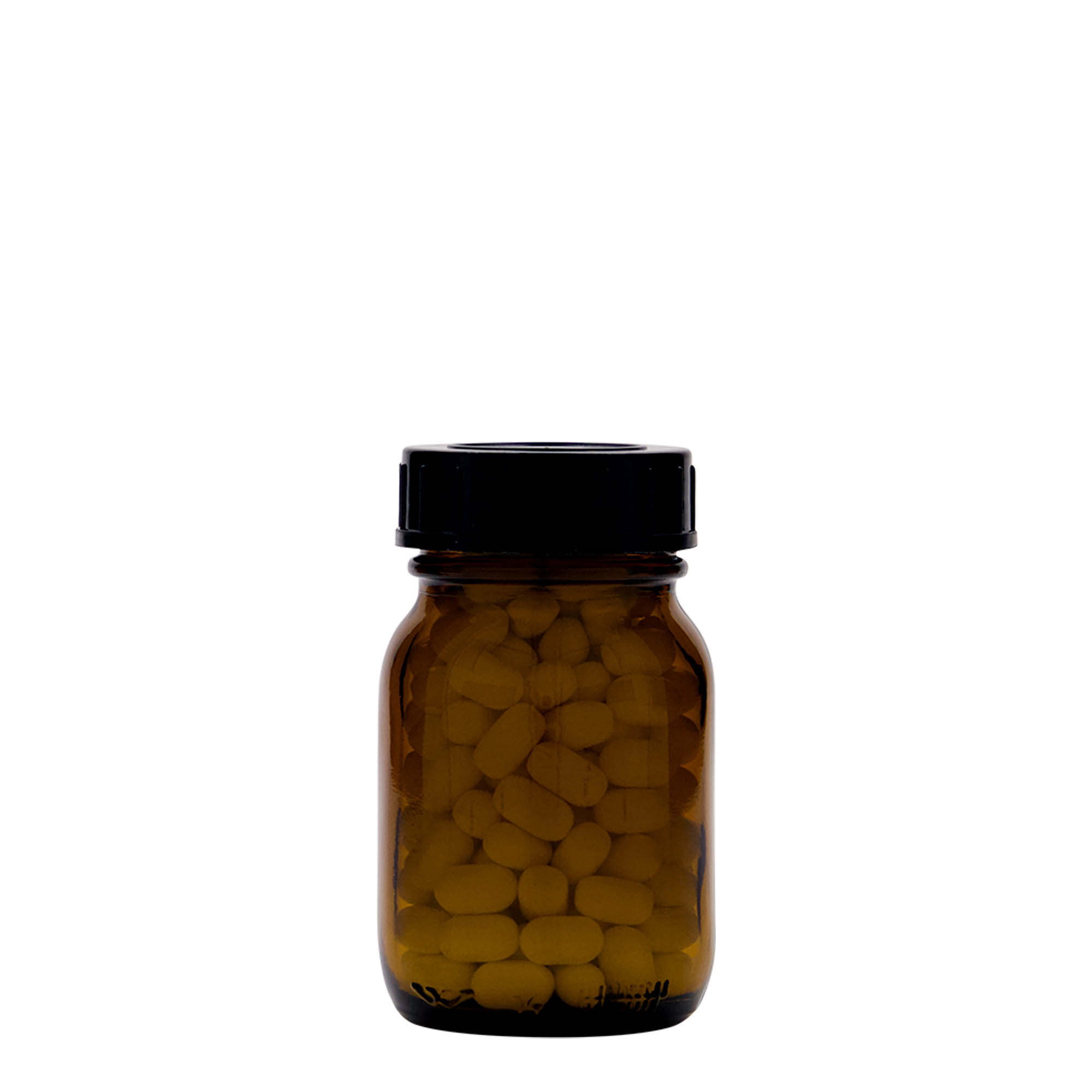 75 ml gotë me qafë të gjerë, kafe, gojë: DIN 40 75 ml gotë me qafë të gjerë, kafe, gojë: DIN 40