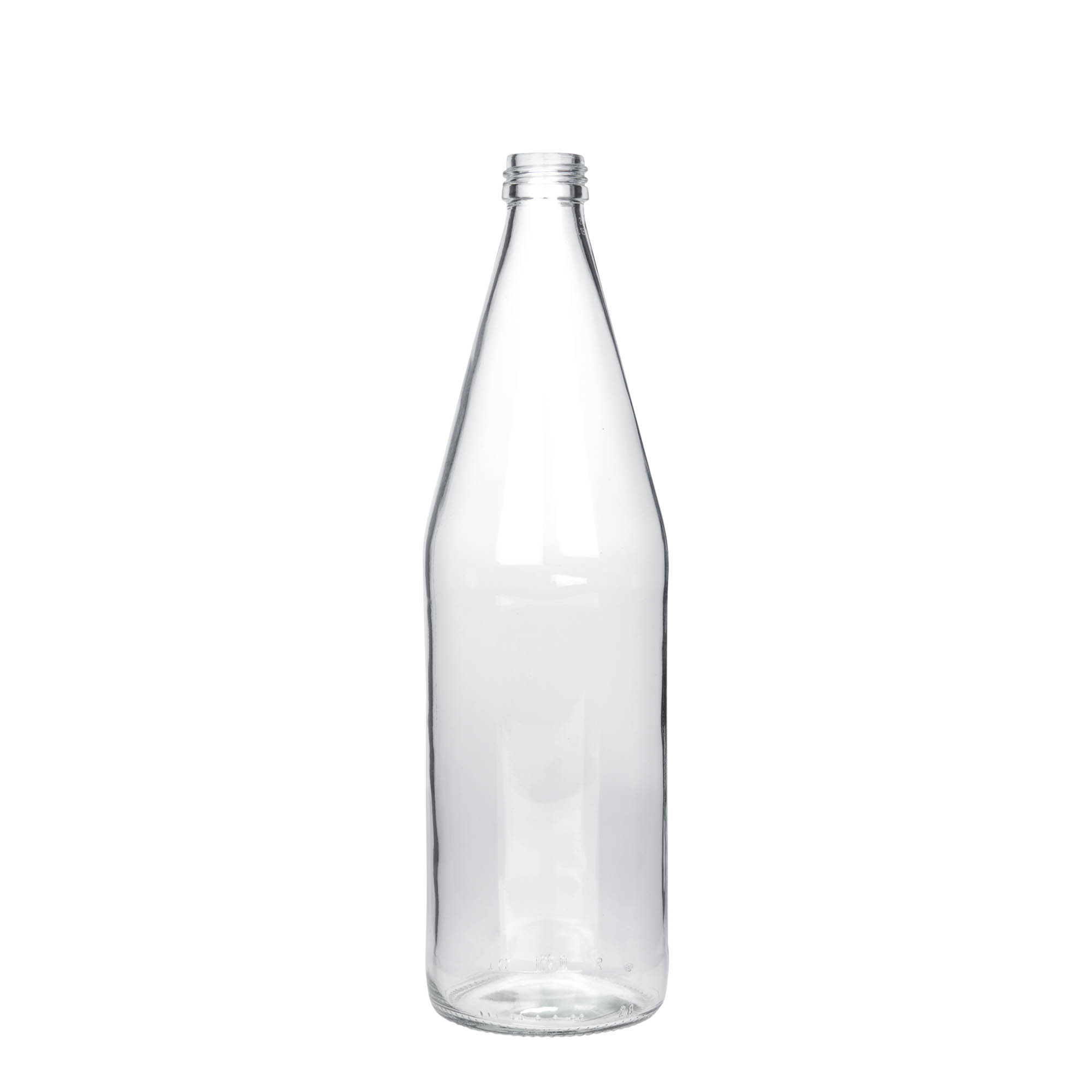 750 ml shishe universale formë karrote, qelq, gojë: PP 28