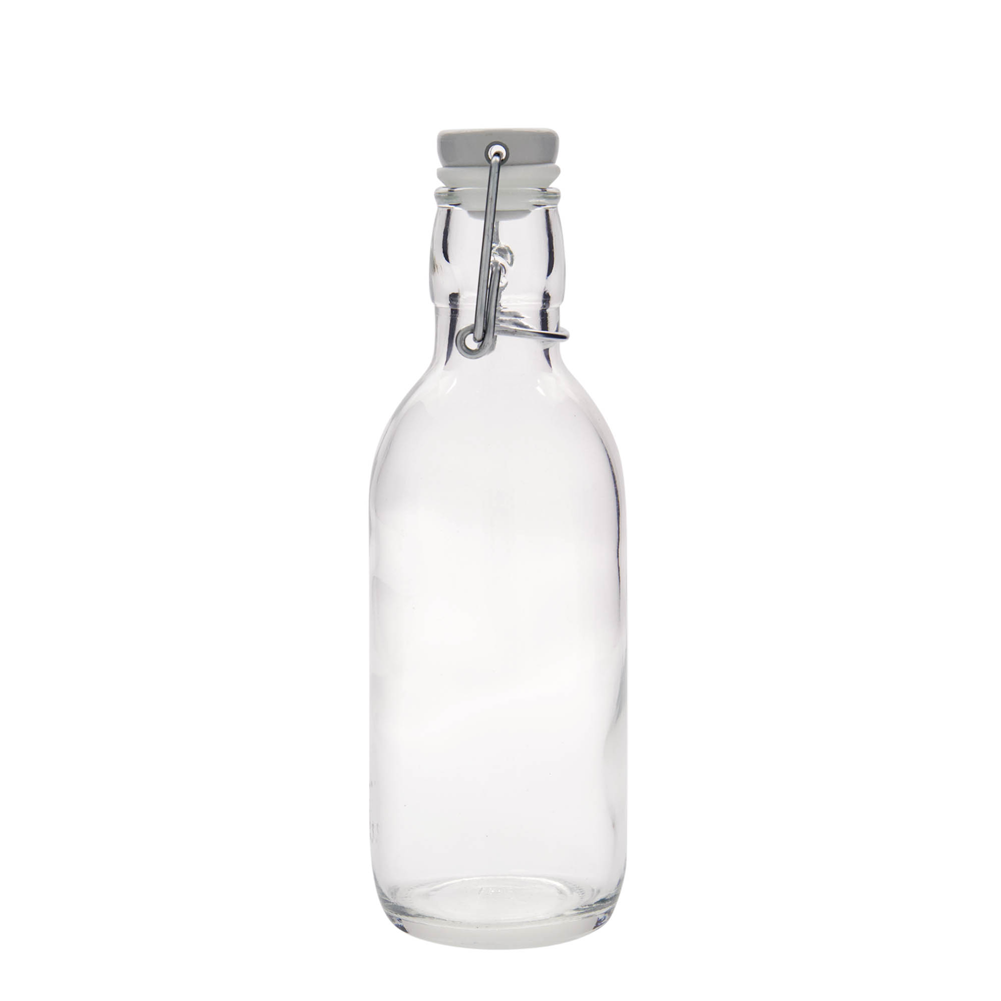Shishe qelqi 500 ml 'Emilia', Hapur: Mbyllje me kapëse