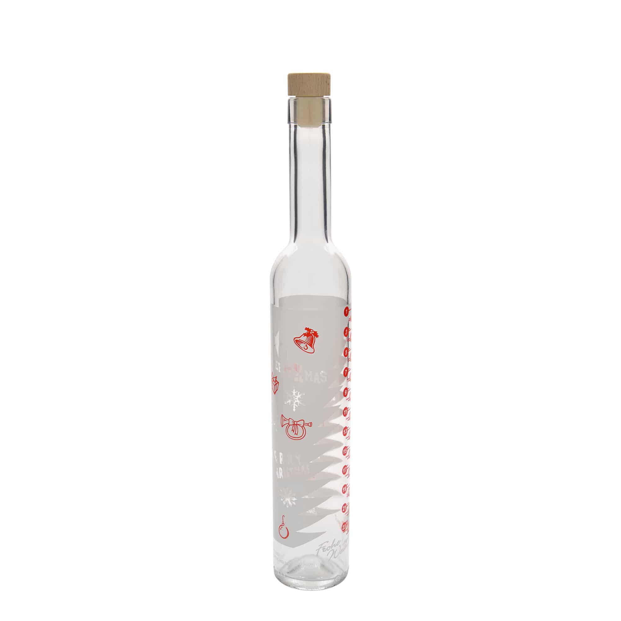 Shishe qelqi 500 ml Maximo me printim 'Kalendari i Adventit', Hapur: Korek