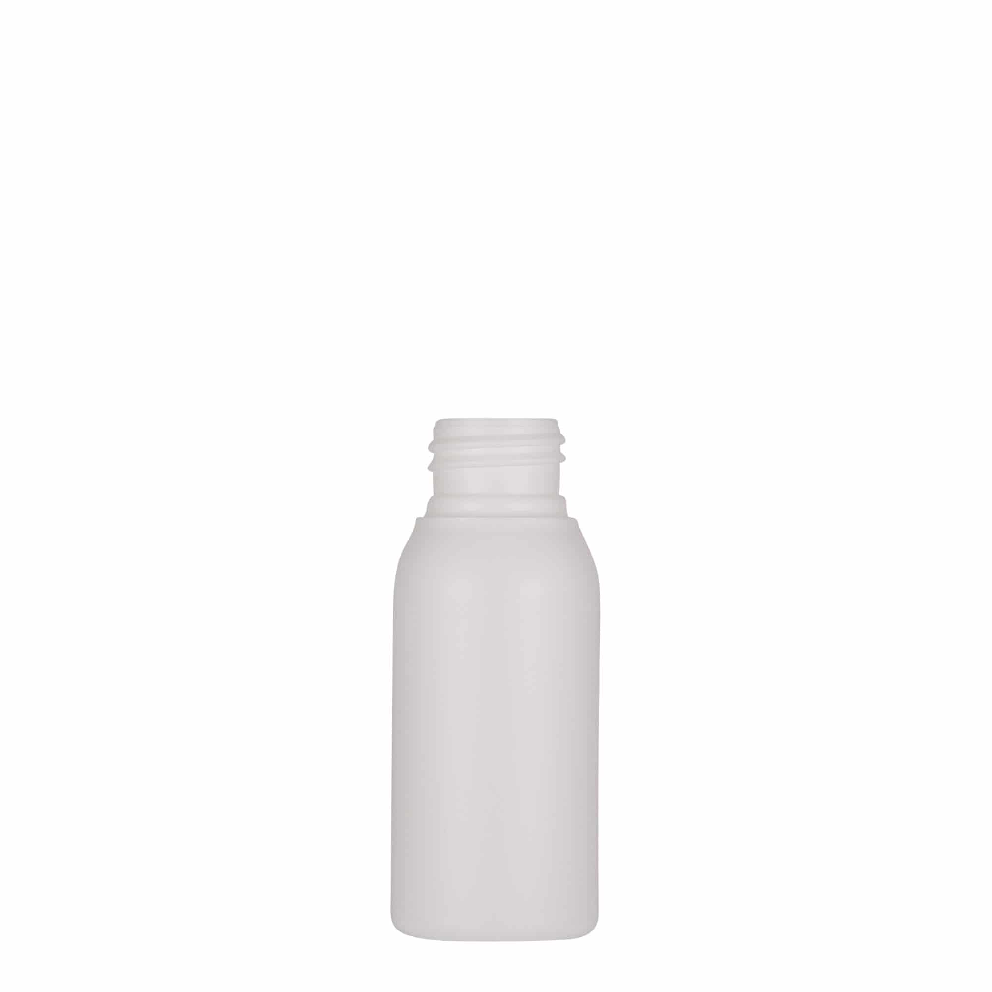 Shishe plastike 50 ml 'Tuffy', HDPE, e bardhë, gojë: 24/410