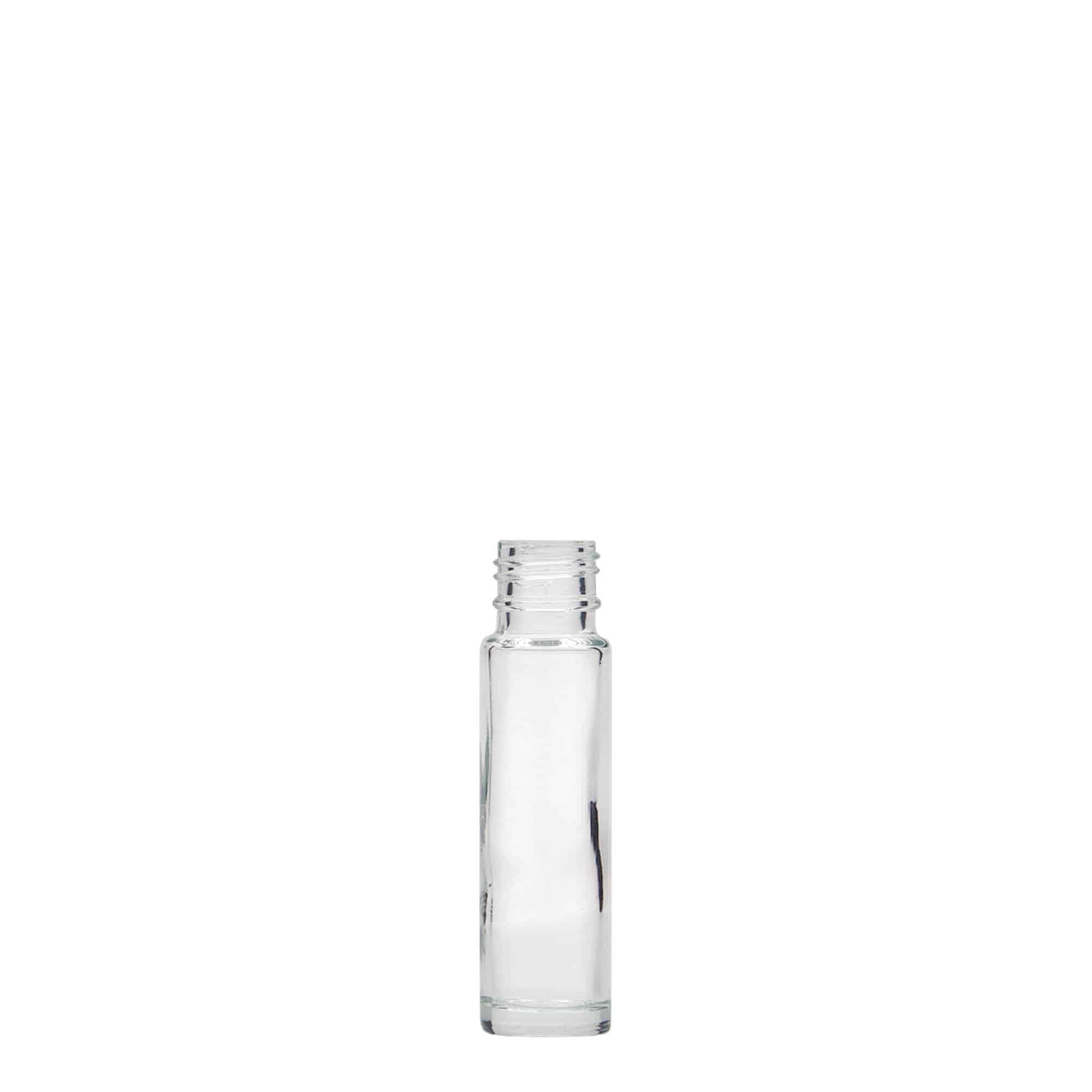 Shishe rrotulluese 10 ml, qelq, gojë: kapak me vida Shishe rrotulluese 10 ml, qelq, gojë: kapak me vida