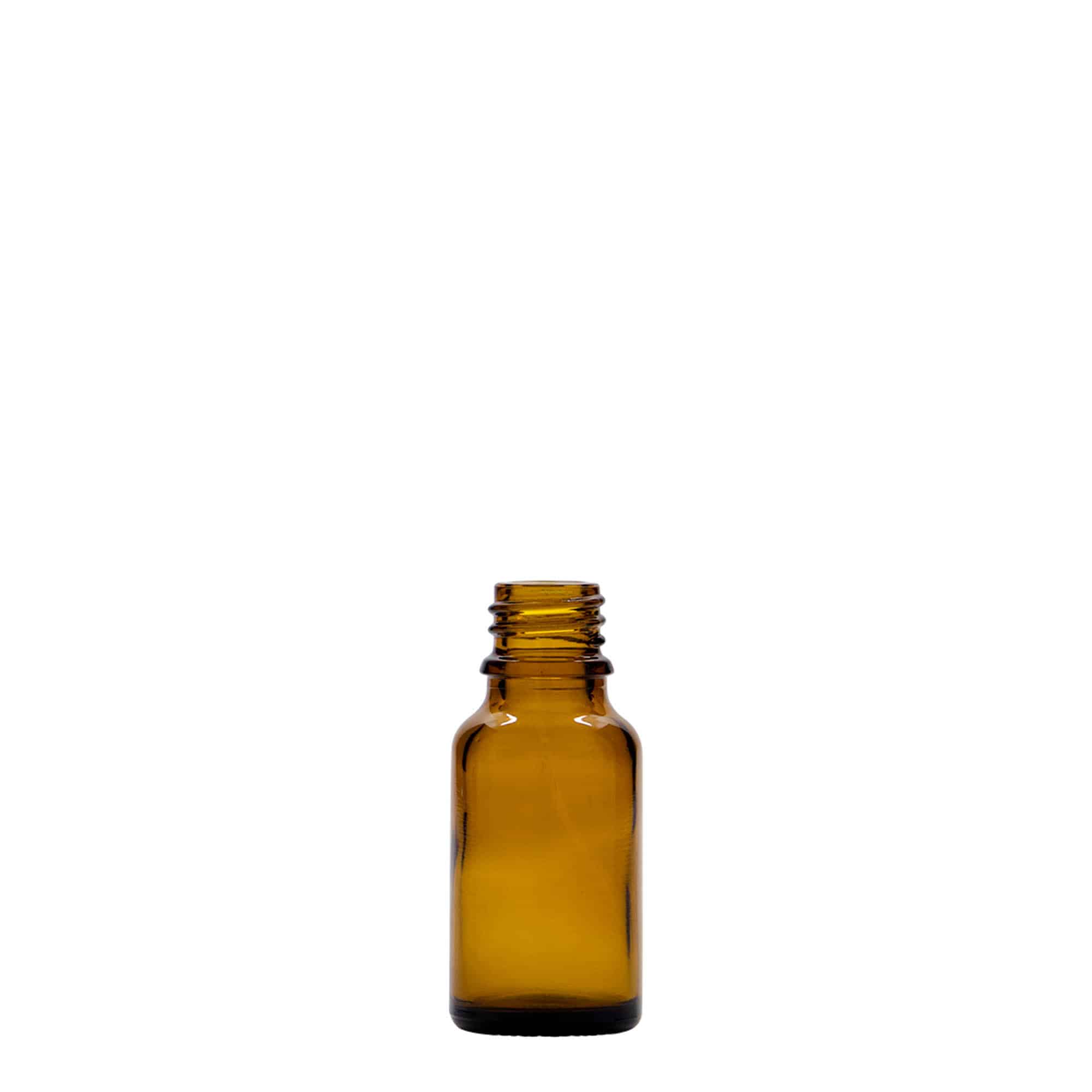 15 ml shishe mjekësore, qelq, kafe, hapja: DIN 18