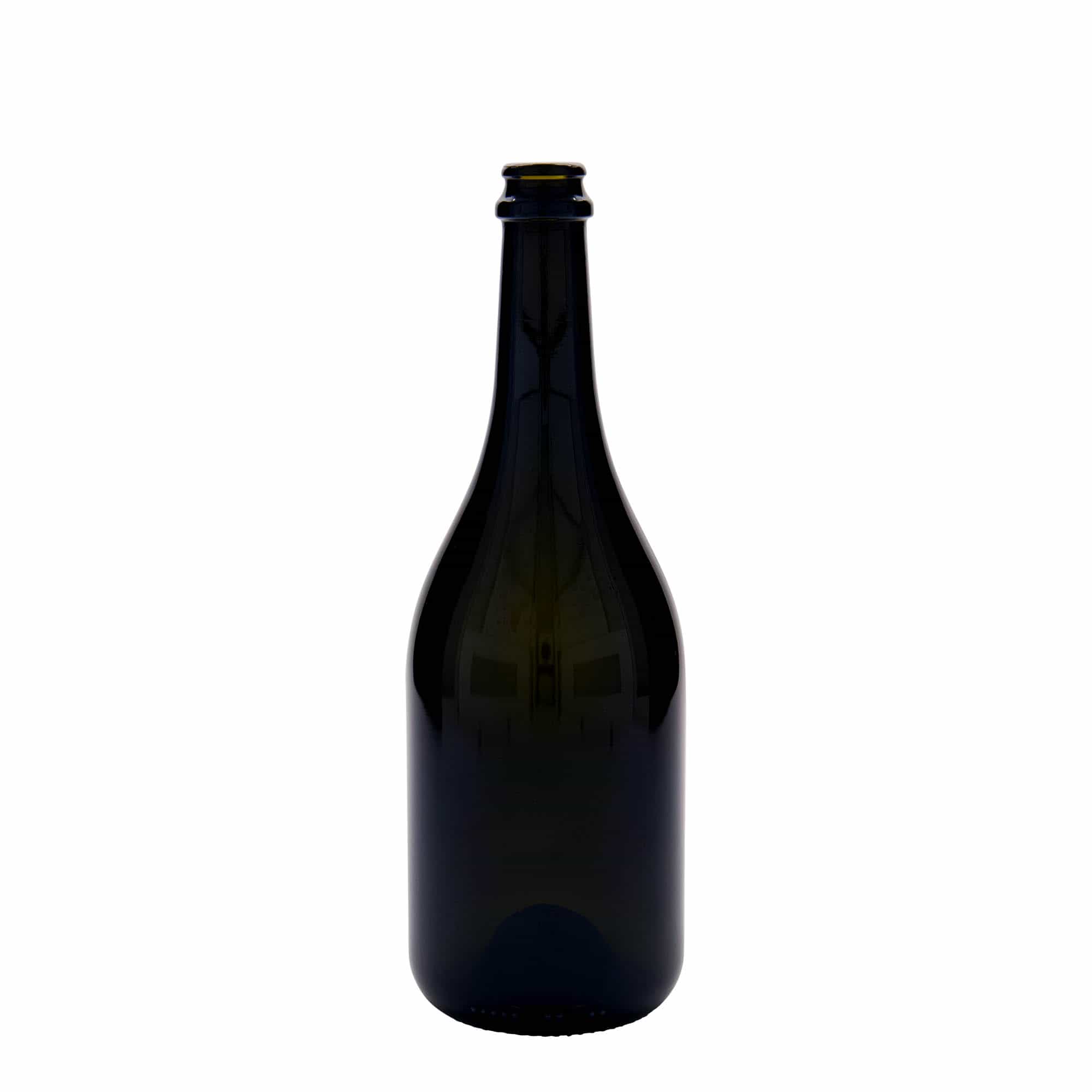 750 ml shishe birre 'Horta', qelq, jeshile antike, gojë: kapak kronkorken